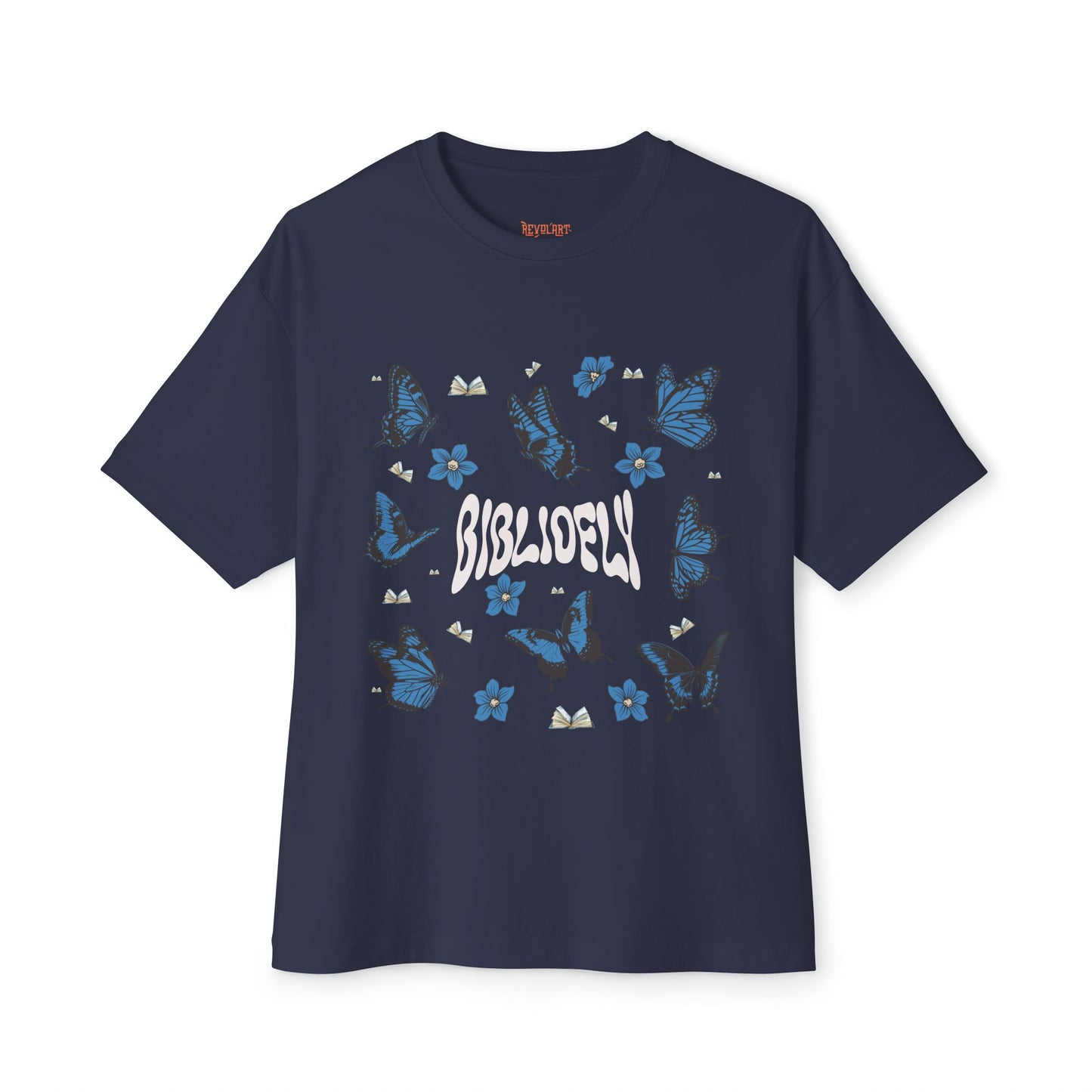 Butterfly Dream Unisex Oversized Boxy Tee - Comfortable & Stylish for Book Lovers