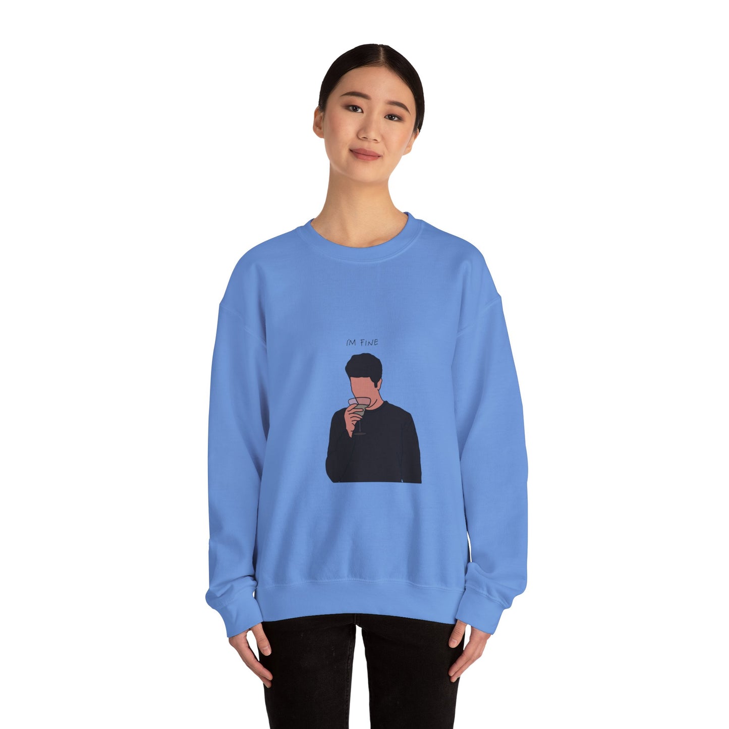 Ross ‘I'm fine’ Unisex Heavy Blend™ Crewneck Sweatshirt