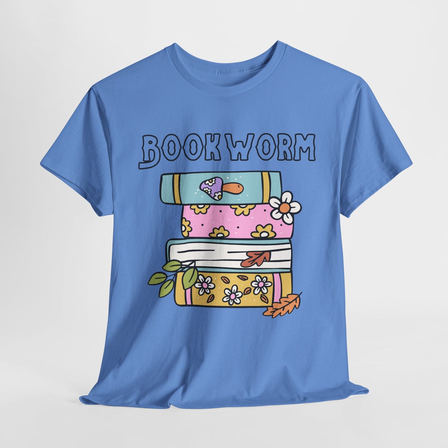 Bookworm bookstack Unisex Heavy Cotton Tee