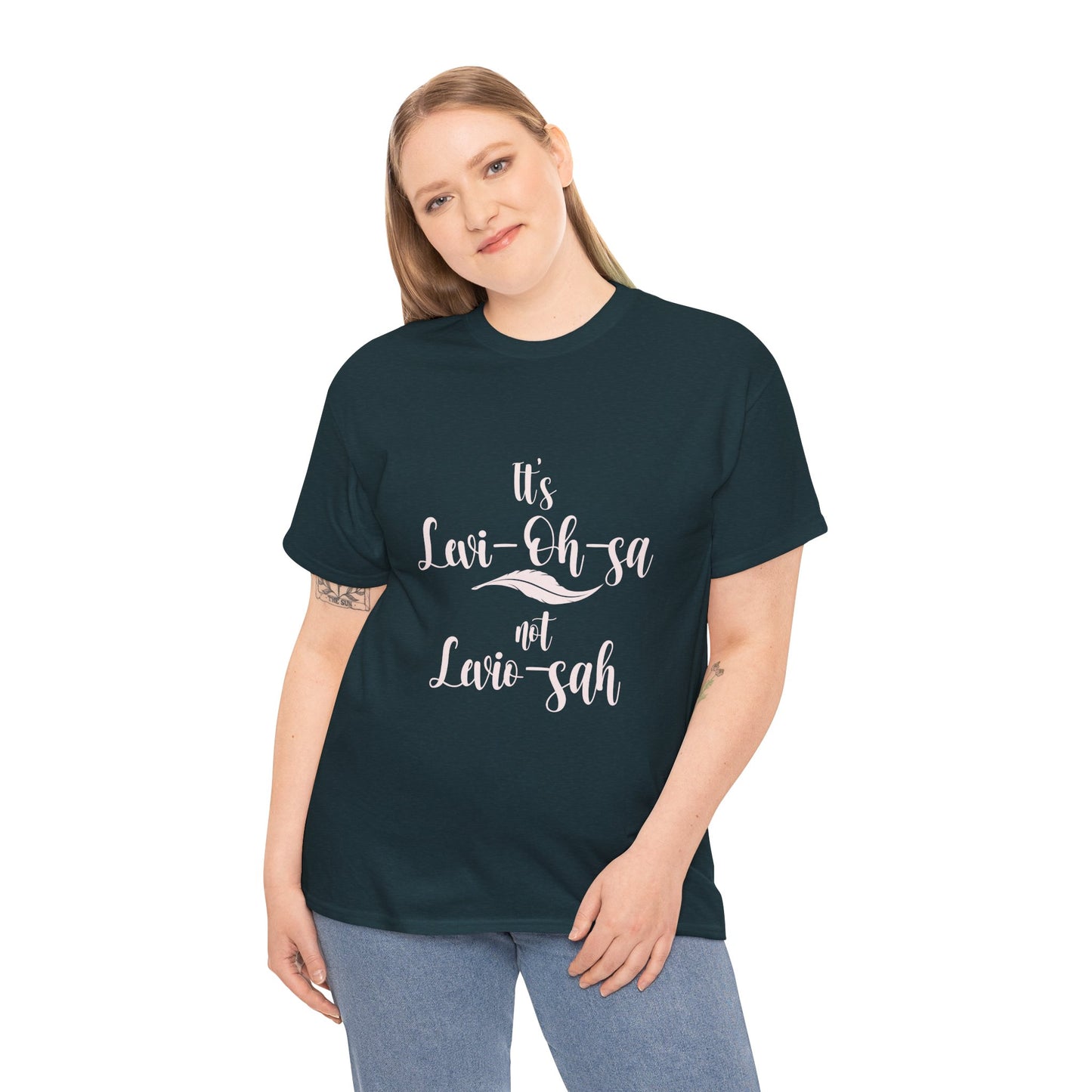 Unisex Heavy Cotton Tee - 'It's Lavi-Oh-sa Not Lario-sah'