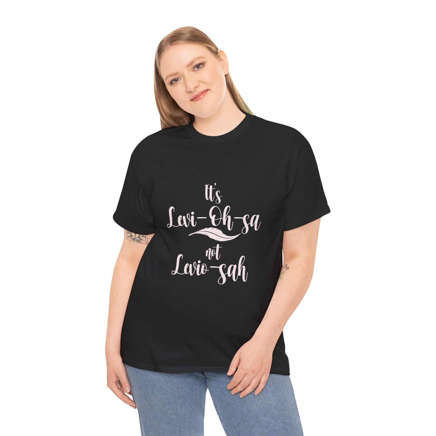 Unisex Heavy Cotton Tee - 'It's Lavi-Oh-sa Not Lario-sah'
