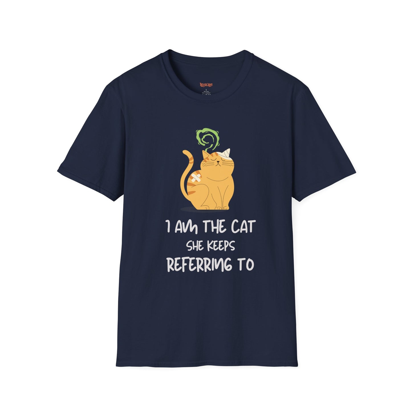 “I Am the Cat She Keeps Referring To” – Funny Smelly Cat Friends-Inspired Unisex T-Shirt