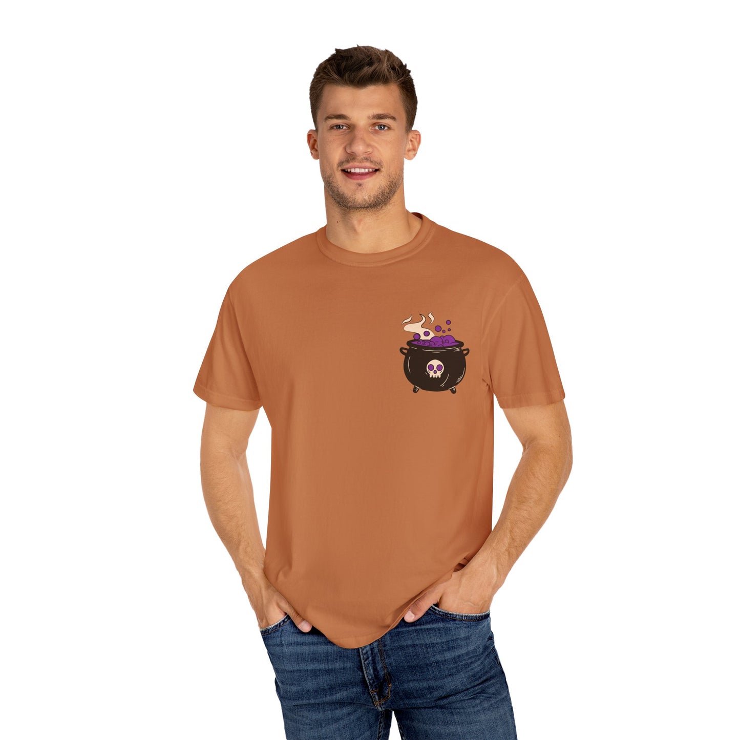 Cauldron Boil Me Halloween Unisex Garment-Dyed T-shirt