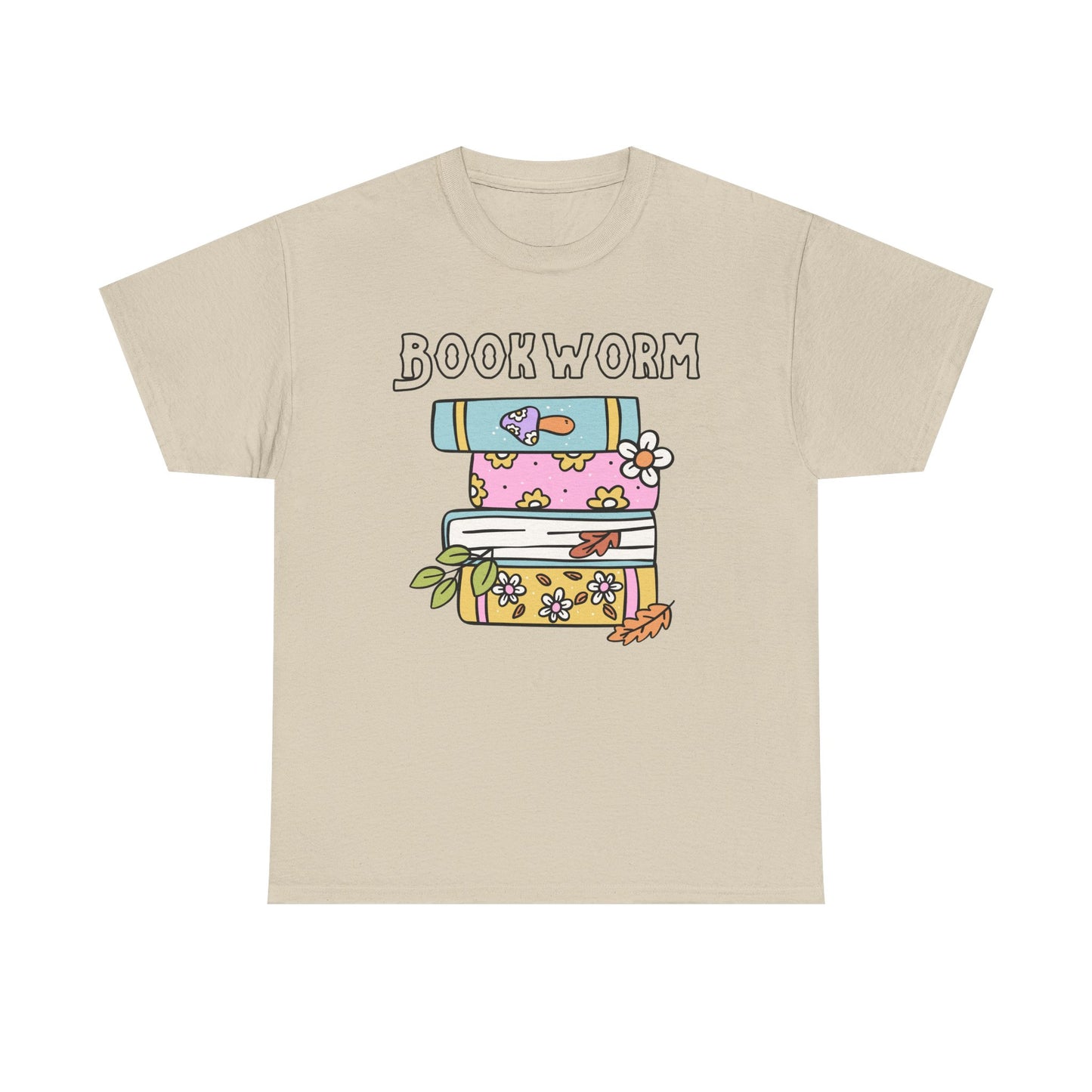 Bookworm bookstack Unisex Heavy Cotton Tee