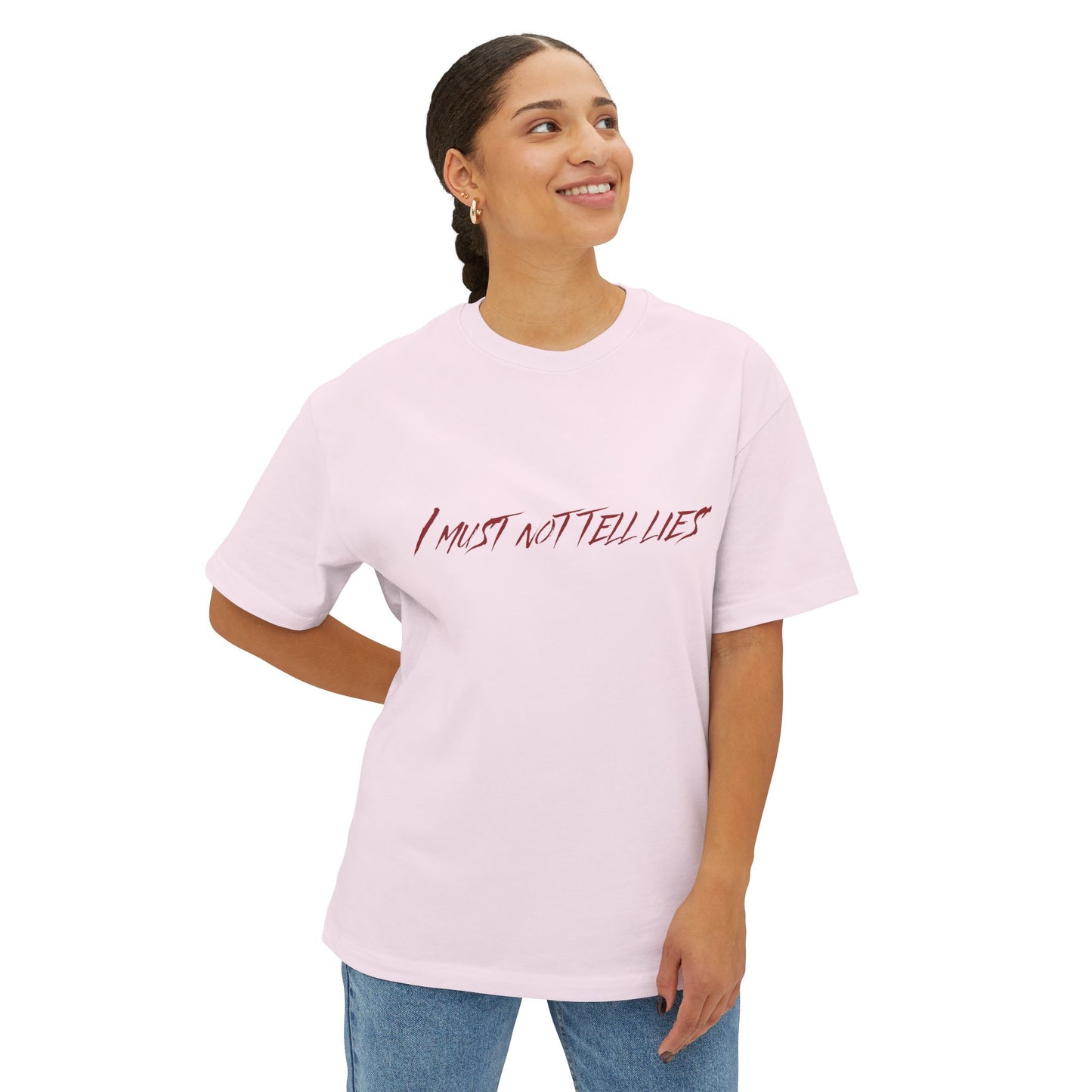 Unisex Boxy Tee - 'I Must Not Tell Lies', Trendy Graphic Tee, Casual Wear | Harry Potter Fans
