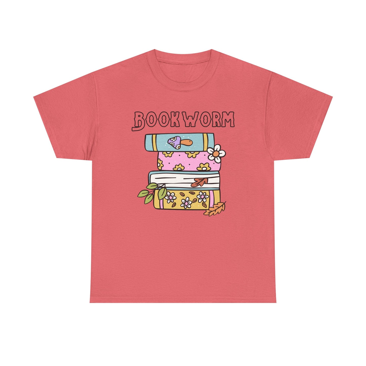 Bookworm bookstack Unisex Heavy Cotton Tee