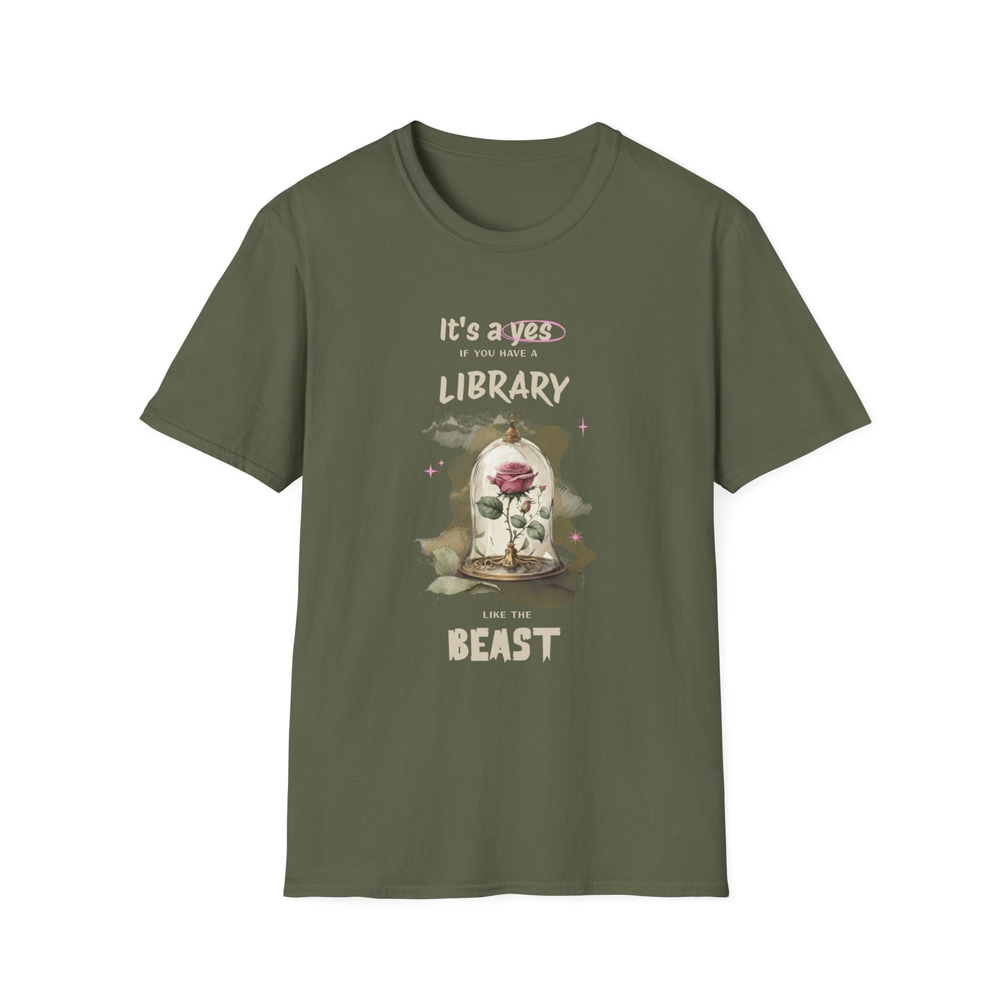 Library Beast Unisex Softstyle T-Shirt - Perfect for Book Lovers