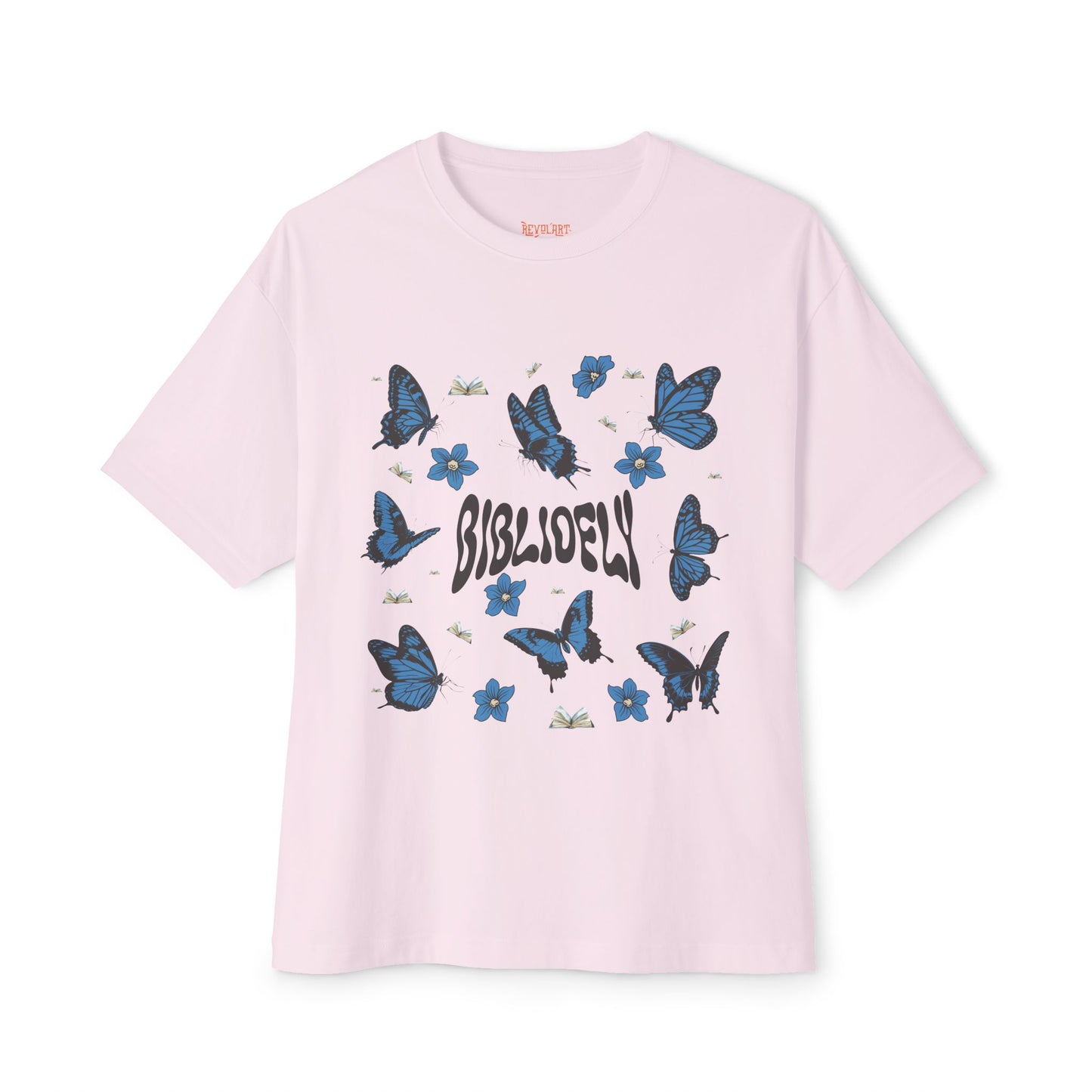Butterfly Dream Unisex Oversized Boxy Tee - Comfortable & Stylish for Book Lovers