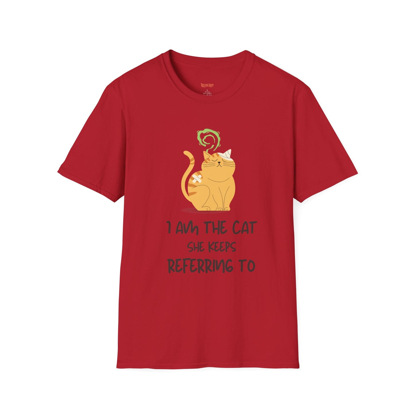 “I Am the Cat She Keeps Referring To” – Funny Smelly Cat Friends-Inspired Unisex T-Shirt
