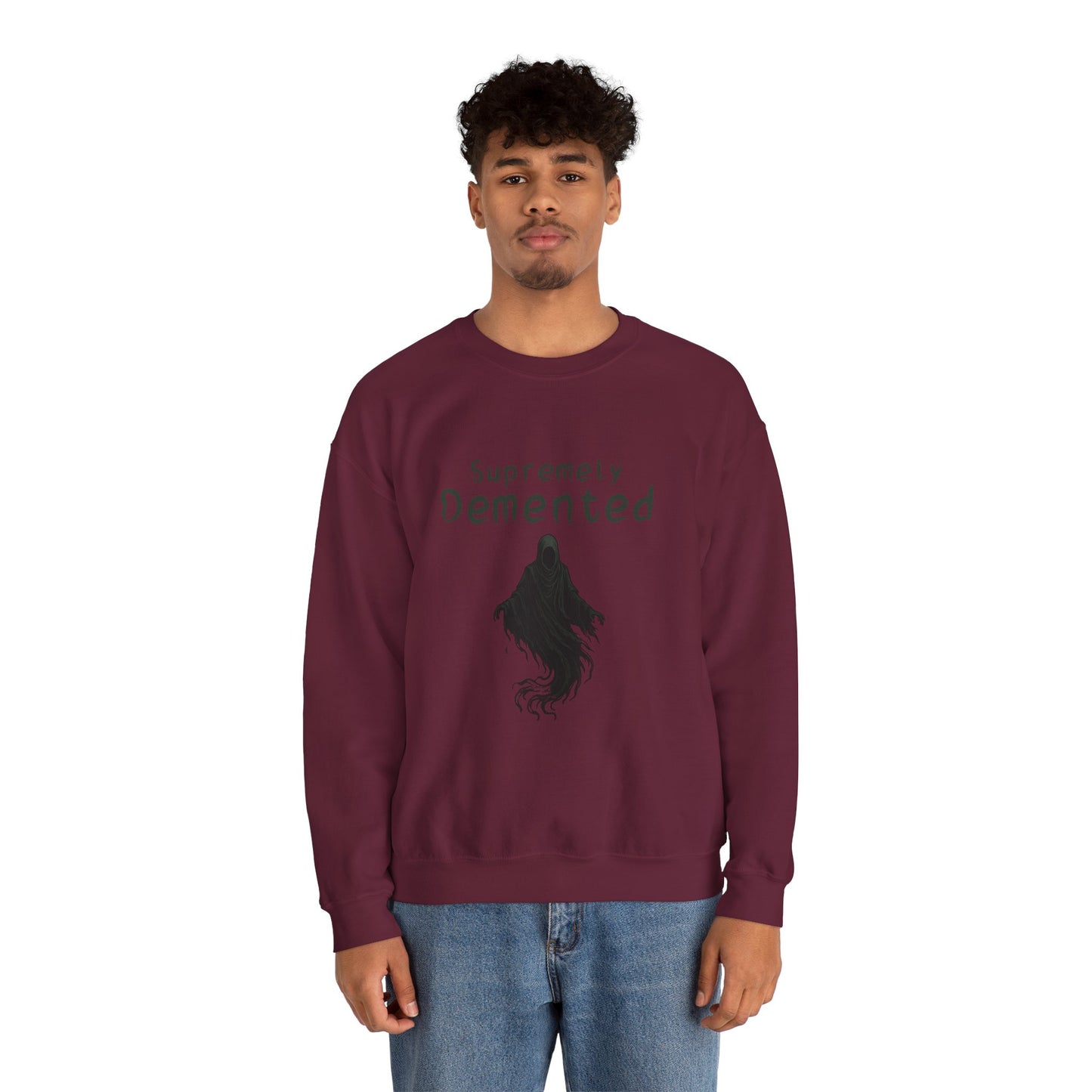 Supremely Demented Sweatshirt, Cozy Unisex Crewneck, Quirky Casual Wear | Harry Potter fans