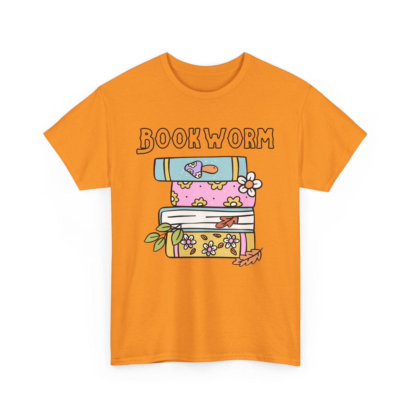 Bookworm bookstack Unisex Heavy Cotton Tee