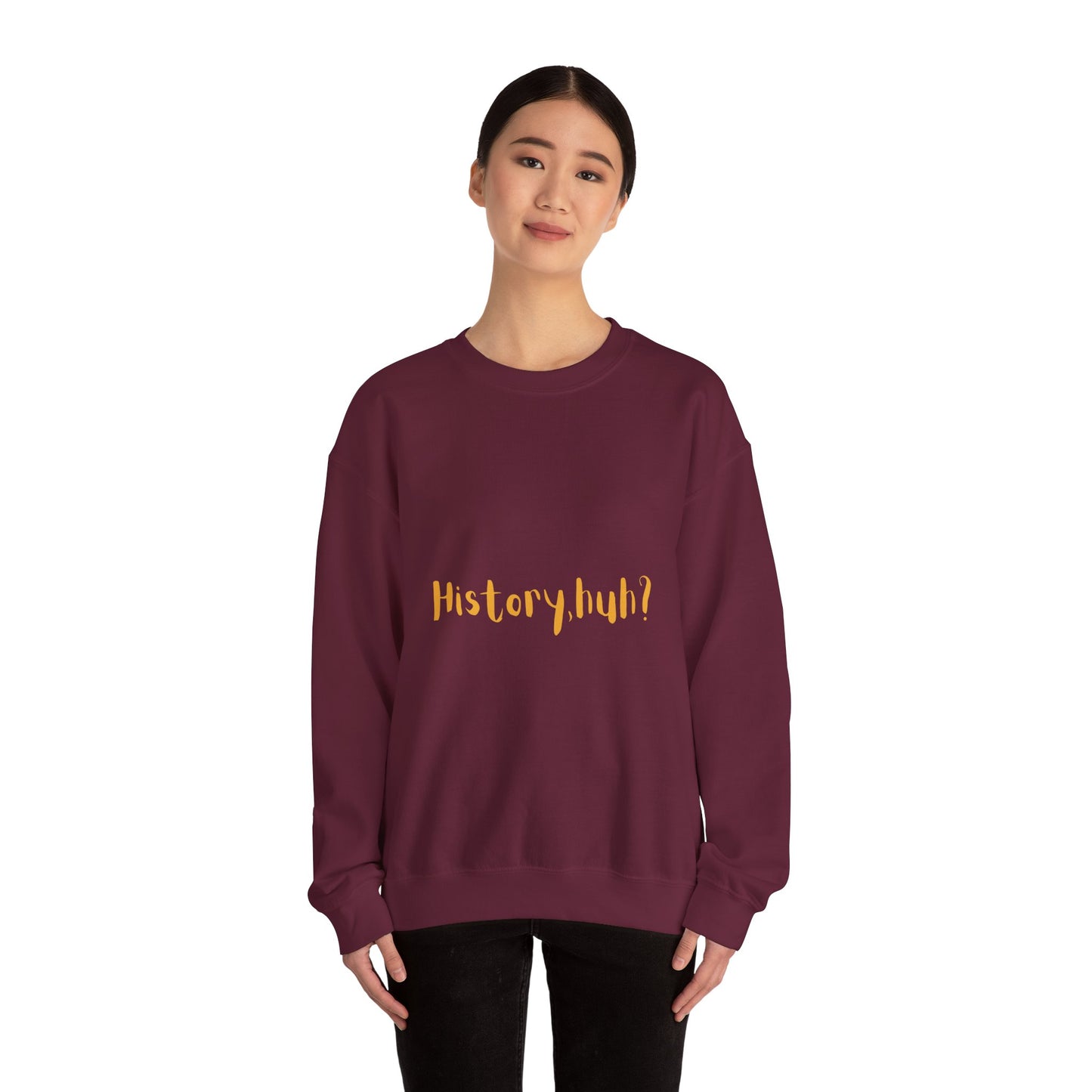 History Huh? Unisex Heavy Blend™ Crewneck Sweatshirt - Cozy Casual Wear