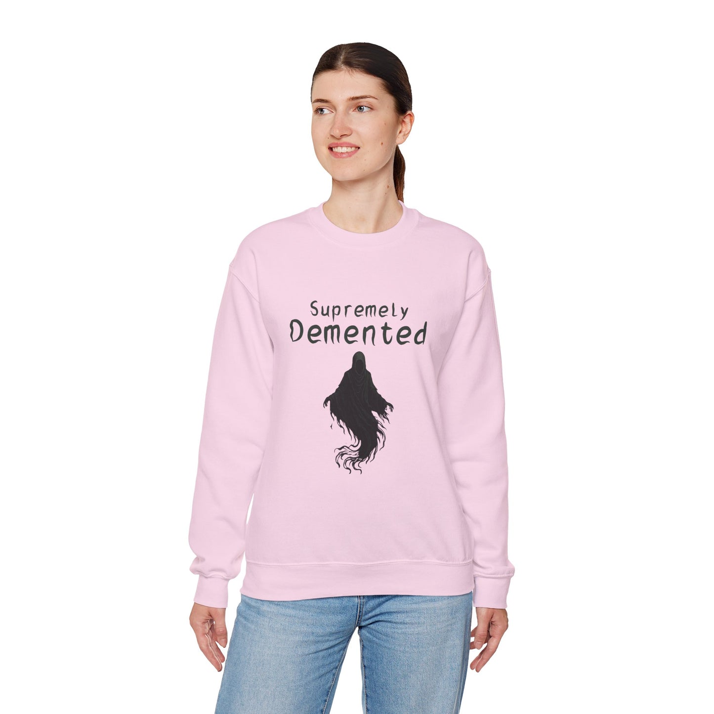 Supremely Demented Sweatshirt, Cozy Unisex Crewneck, Quirky Casual Wear | Harry Potter fans