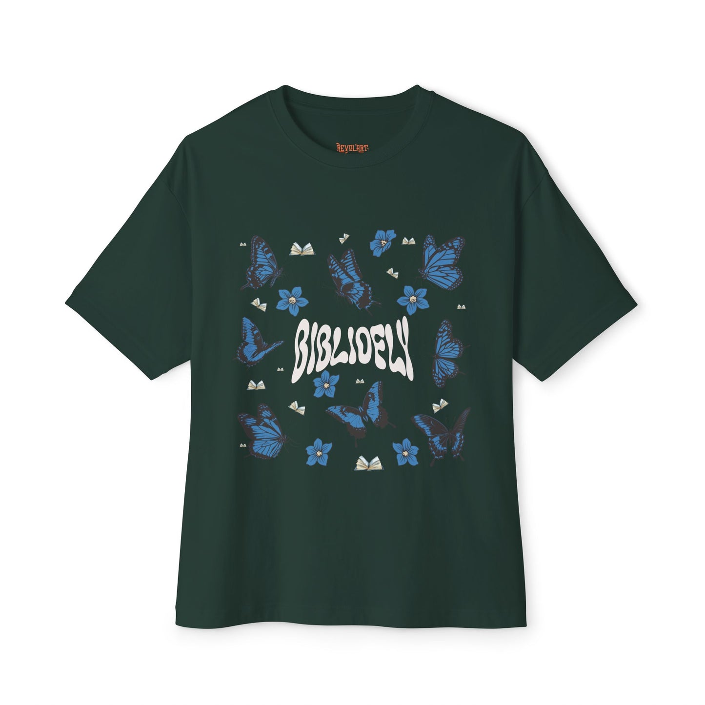 Butterfly Dream Unisex Oversized Boxy Tee - Comfortable & Stylish for Book Lovers