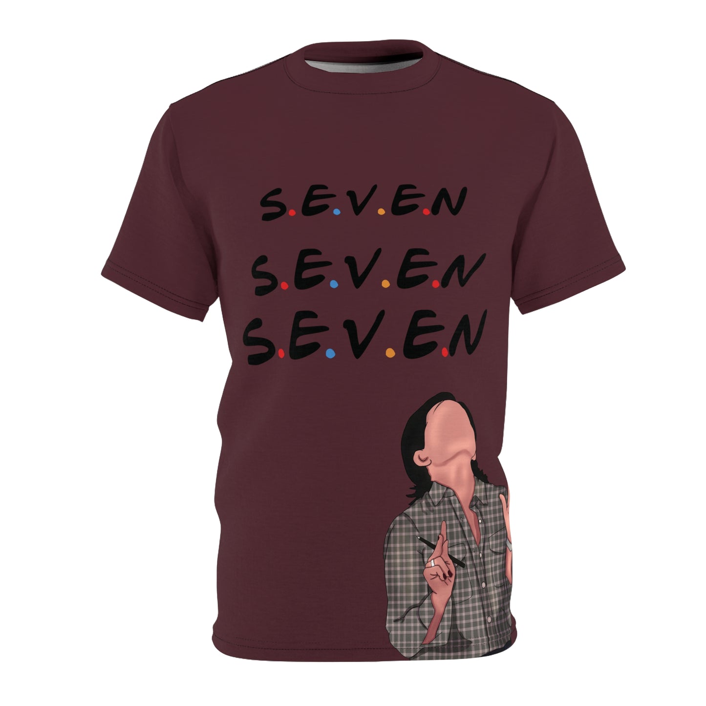 S.E.V.E.N Unisex Cut & Sew Tee - Trendy Graphic Tee for FRIENDS Fans