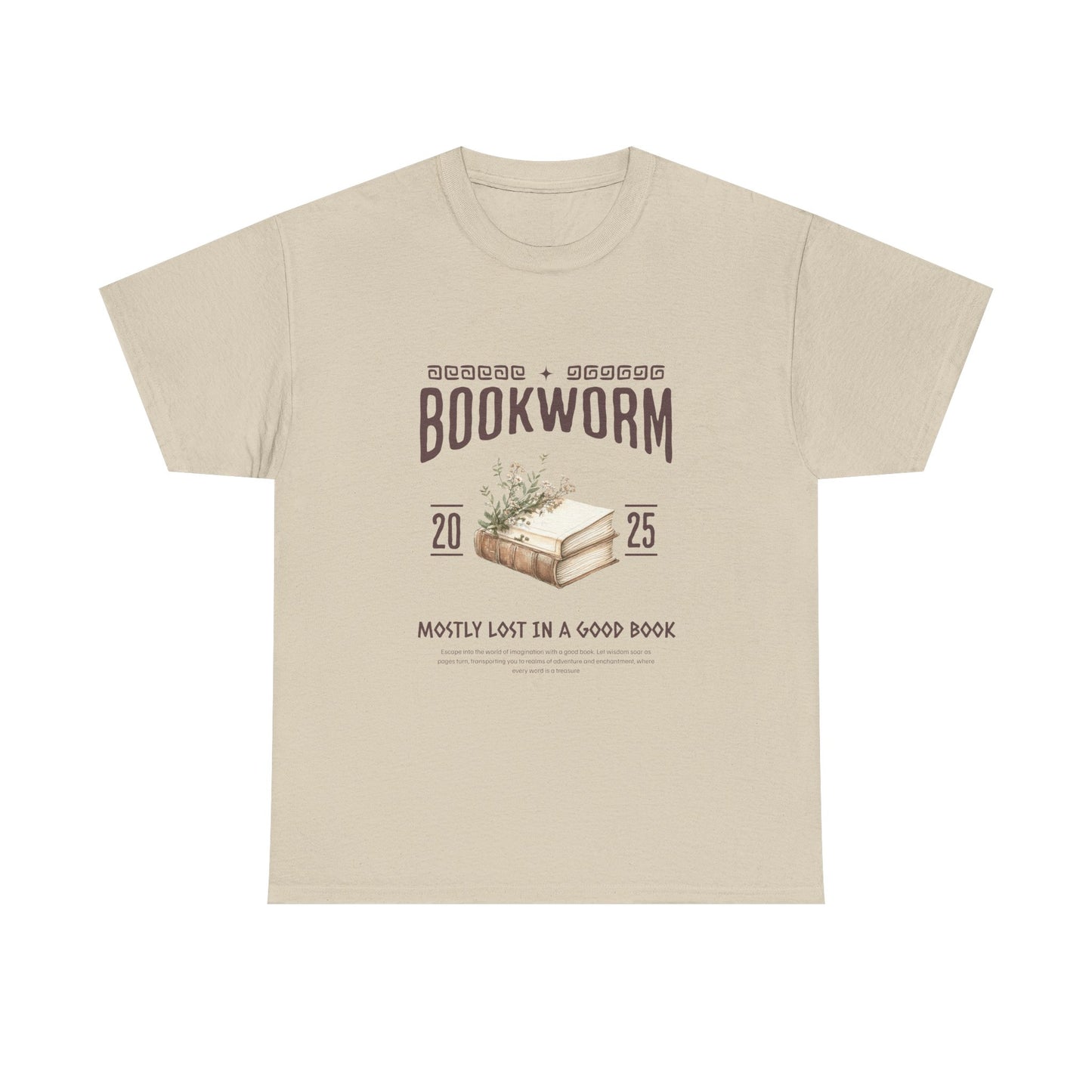 Bookworm Unisex Heavy Cotton Tee – Perfect for Literature Lovers