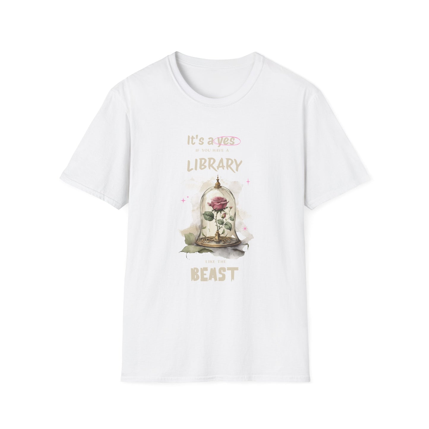 Library Beast Unisex Softstyle T-Shirt - Perfect for Book Lovers