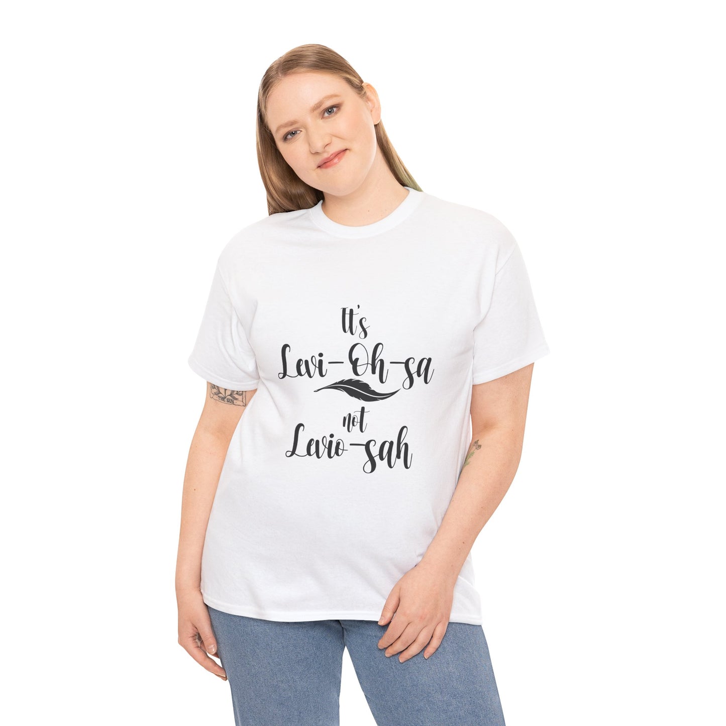 Unisex Heavy Cotton Tee - 'It's Lavi-Oh-sa Not Lario-sah'