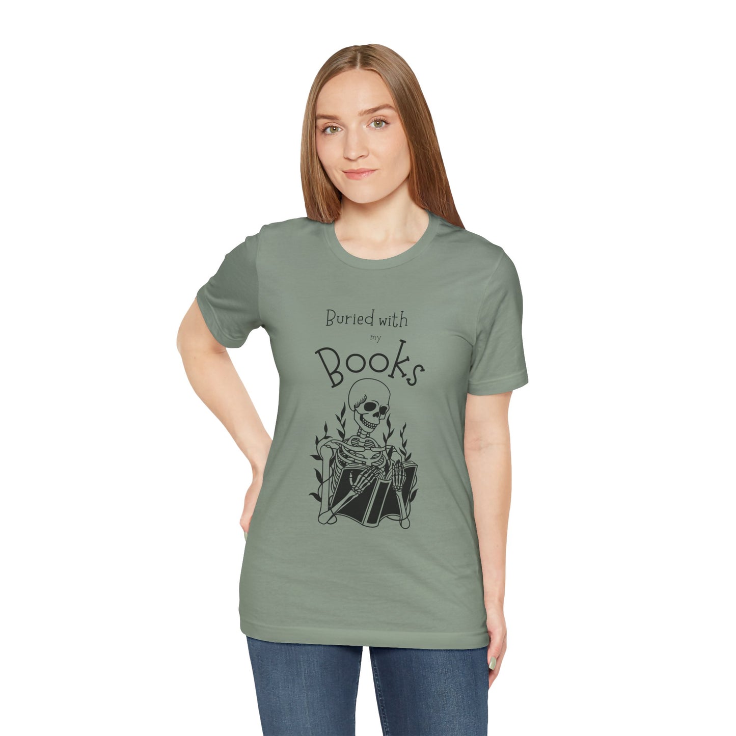 Buried with Books Unisex Jersey Short Sleeve Tee