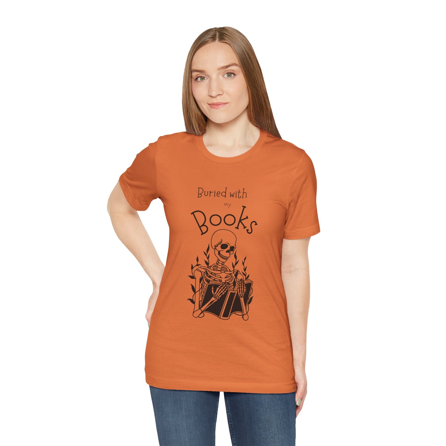 Buried with Books Unisex Jersey Short Sleeve Tee