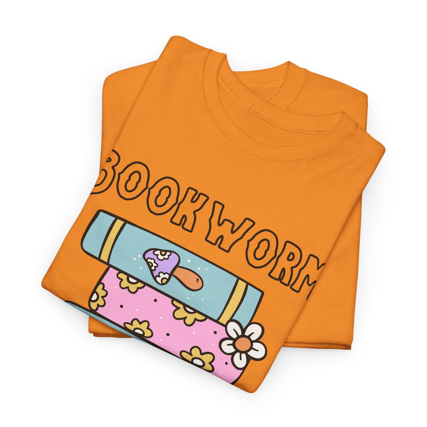 Bookworm bookstack Unisex Heavy Cotton Tee