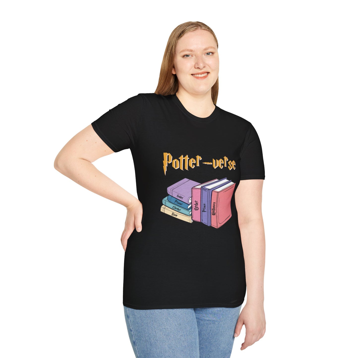 Potter-verse Unisex Softstyle T-Shirt - Perfect for Book Lovers & Fans