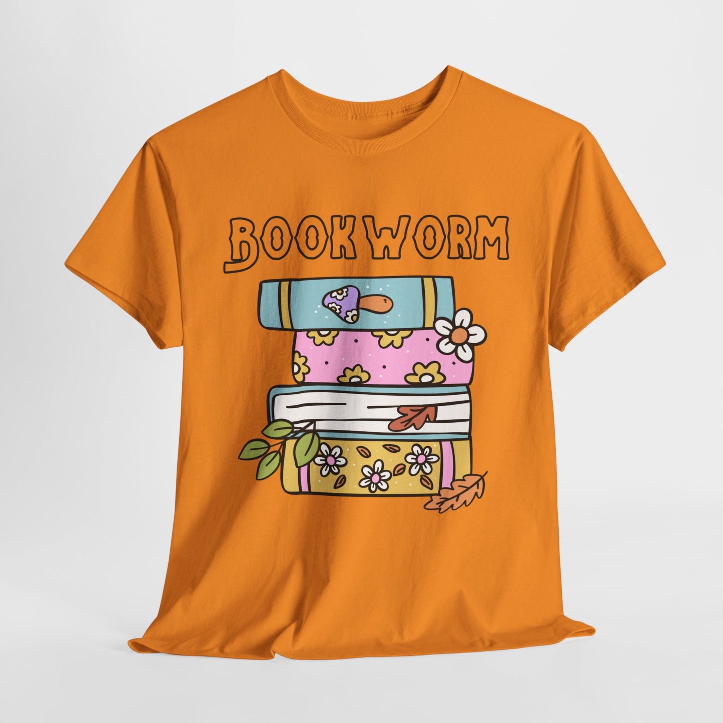 Bookworm bookstack Unisex Heavy Cotton Tee