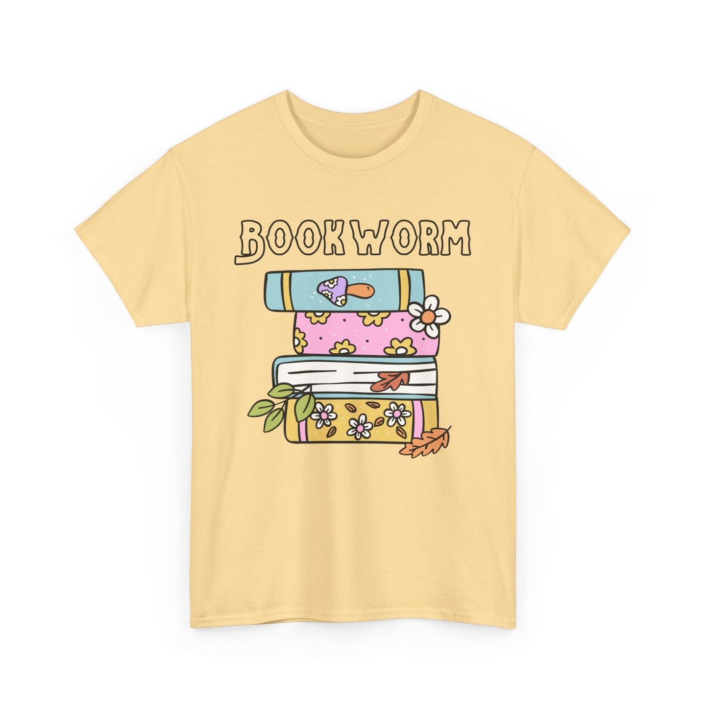 Bookworm bookstack Unisex Heavy Cotton Tee