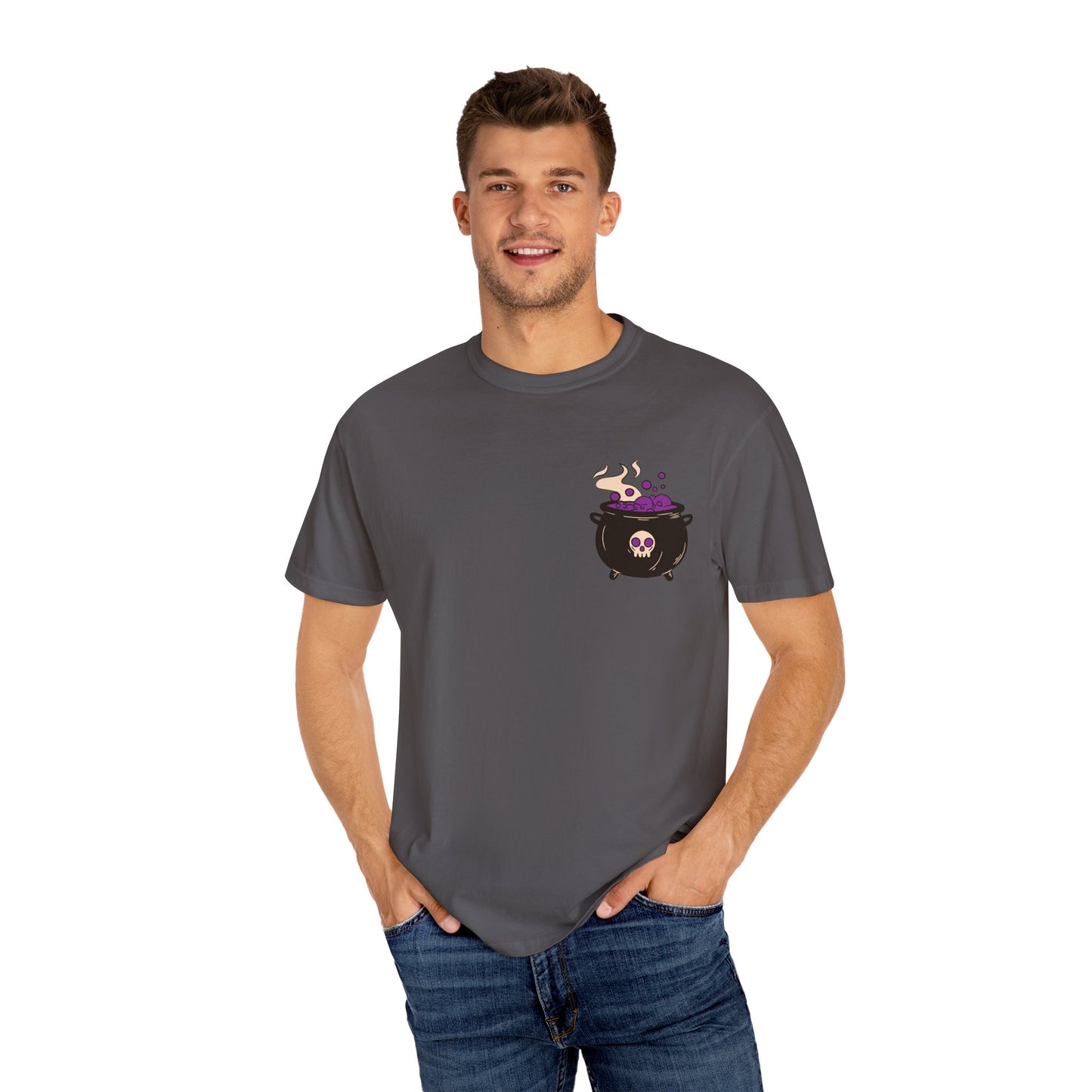 Cauldron Boil Me Halloween Unisex Garment-Dyed T-shirt