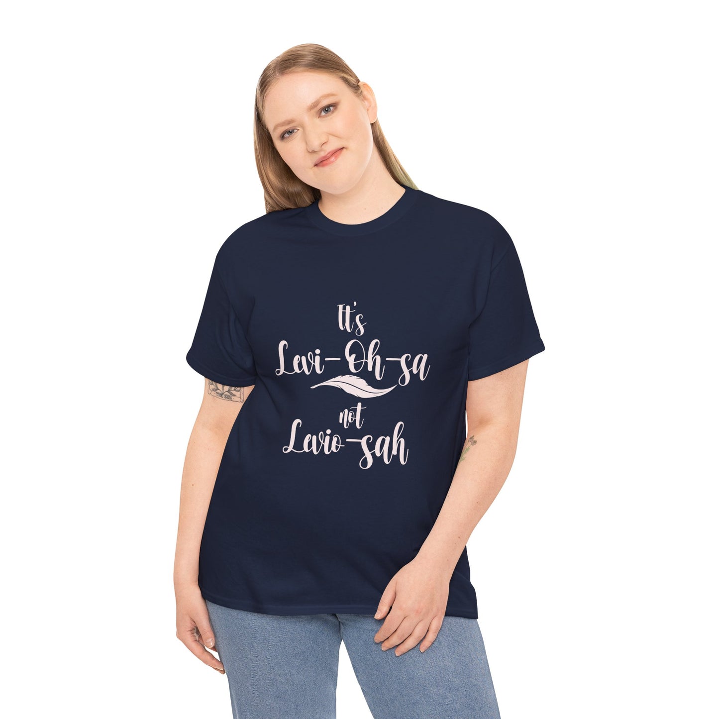 Unisex Heavy Cotton Tee - 'It's Lavi-Oh-sa Not Lario-sah'