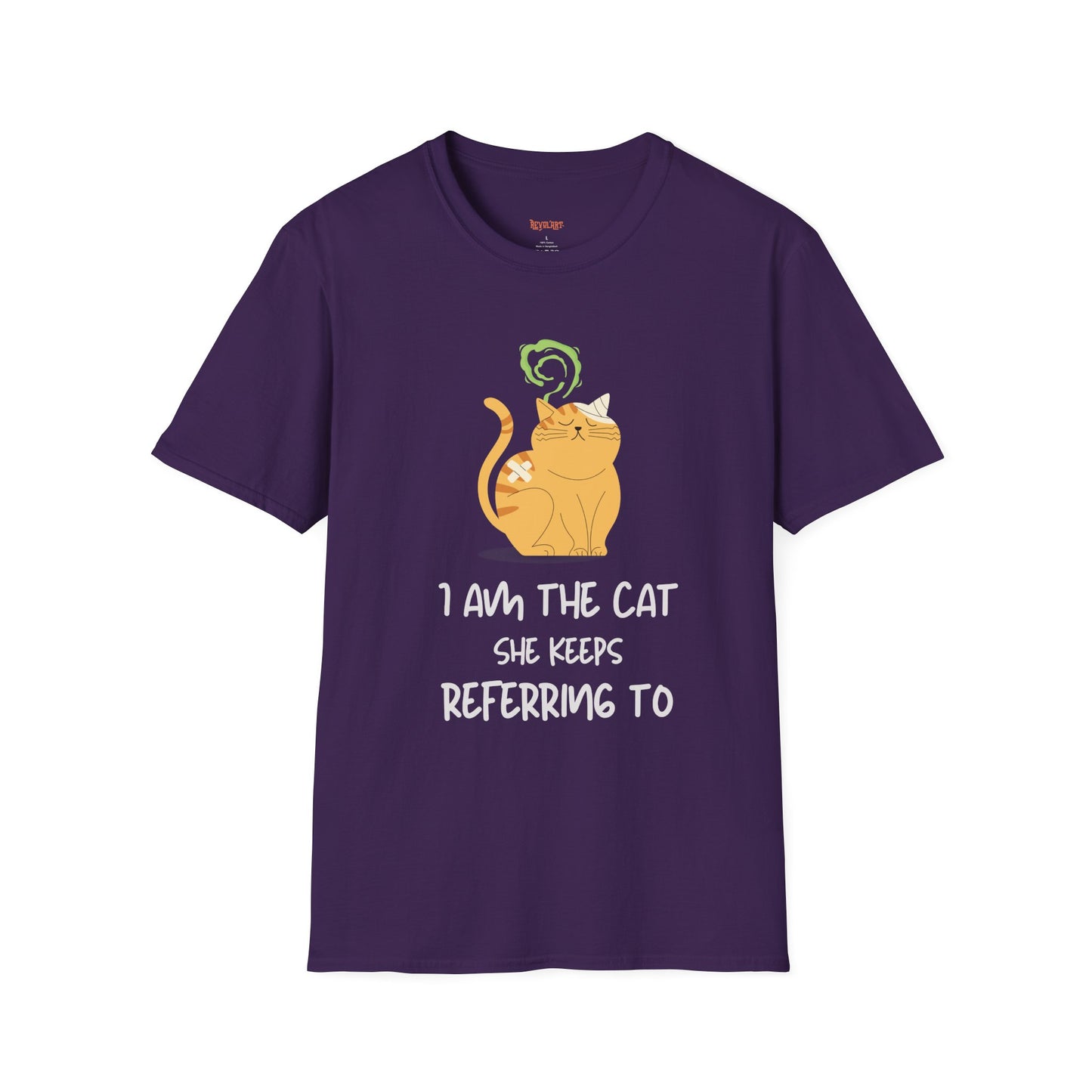 “I Am the Cat She Keeps Referring To” – Funny Smelly Cat Friends-Inspired Unisex T-Shirt
