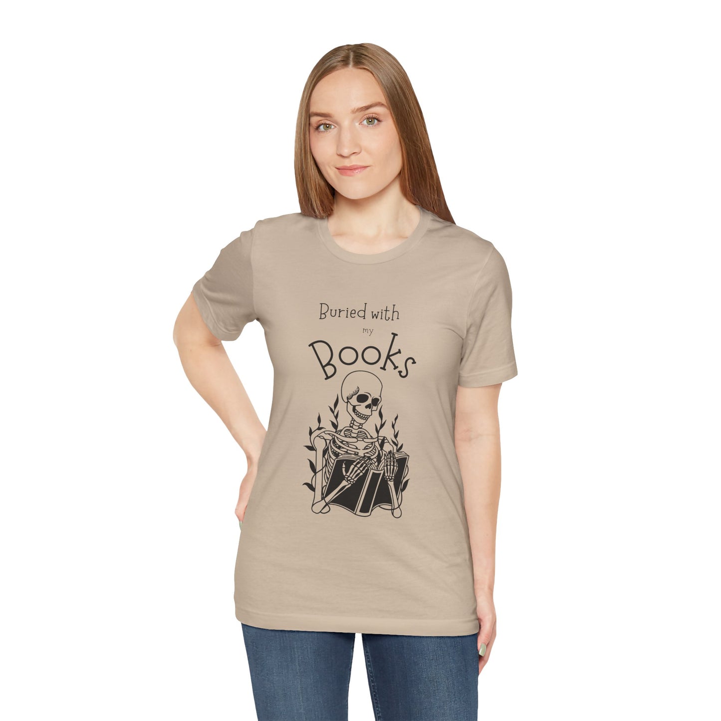 Buried with Books Unisex Jersey Short Sleeve Tee