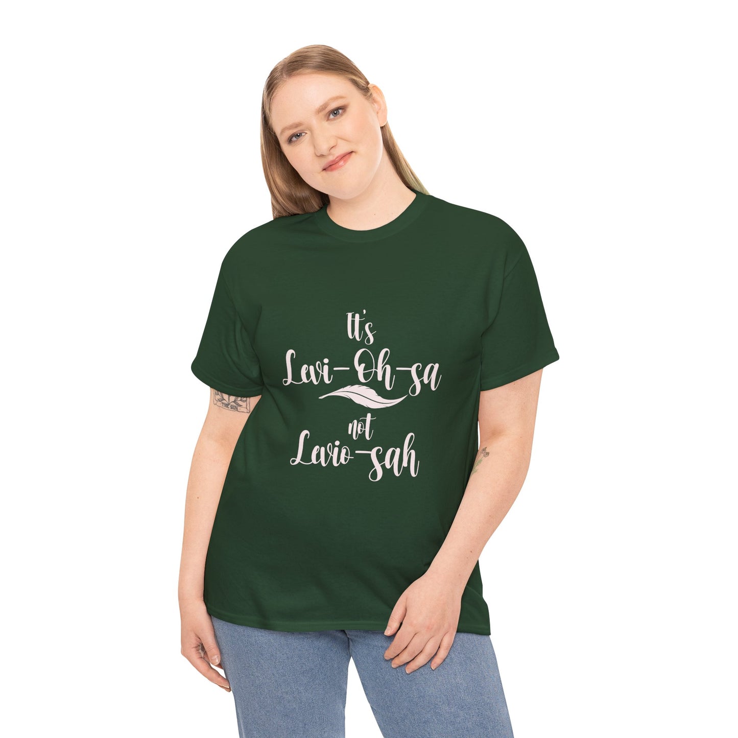 Unisex Heavy Cotton Tee - 'It's Lavi-Oh-sa Not Lario-sah'