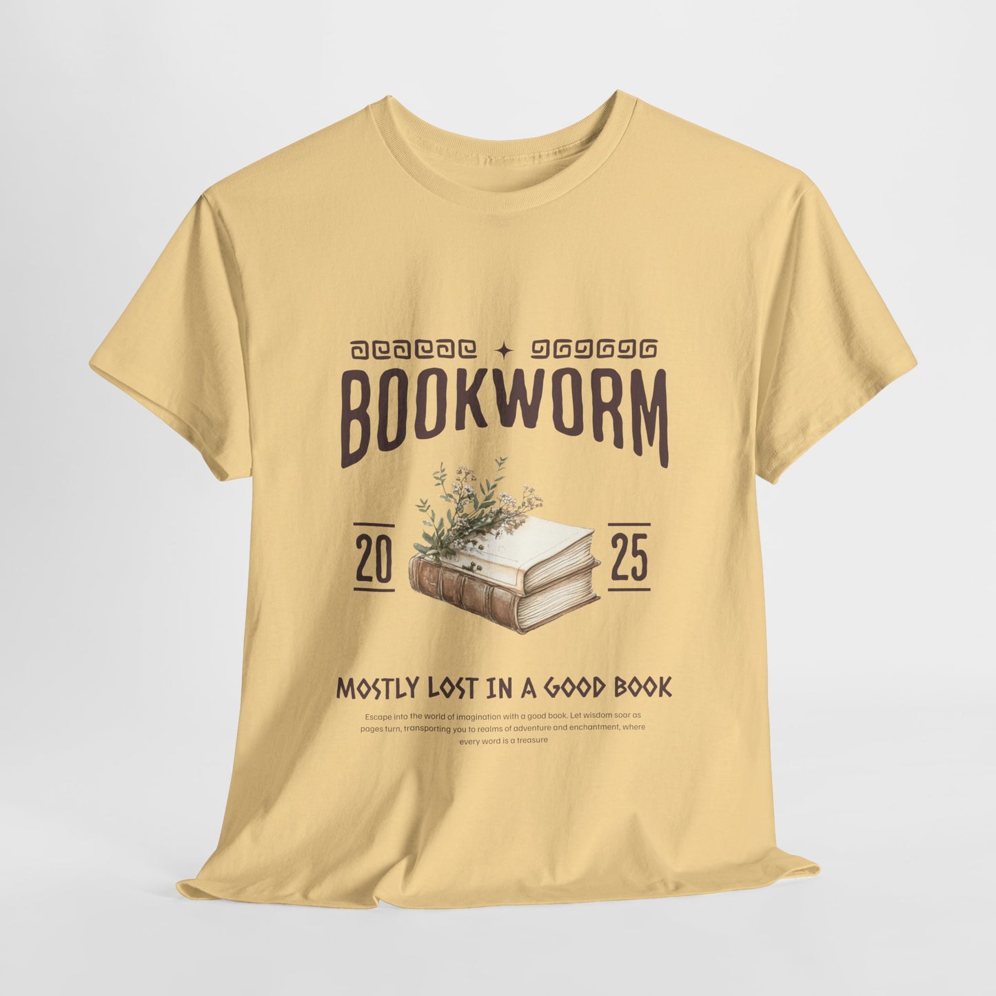 Bookworm Unisex Heavy Cotton Tee – Perfect for Literature Lovers