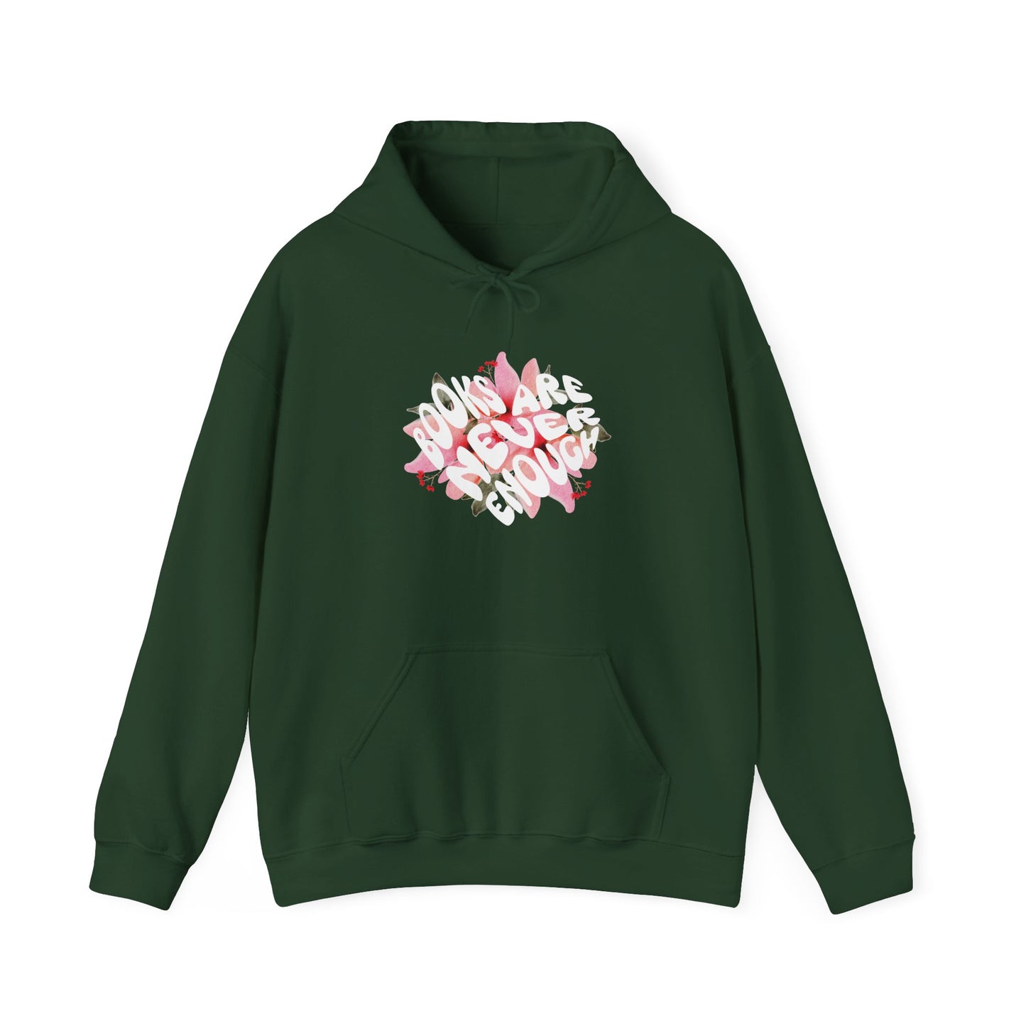 Books Are Never Enough Unisex Heavy Blend™ Hoodie for Book lovers