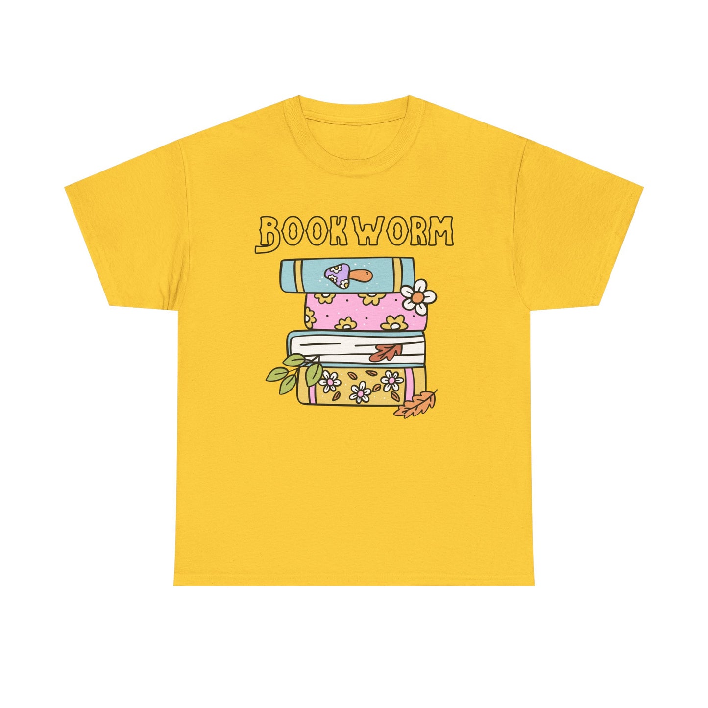 Bookworm bookstack Unisex Heavy Cotton Tee