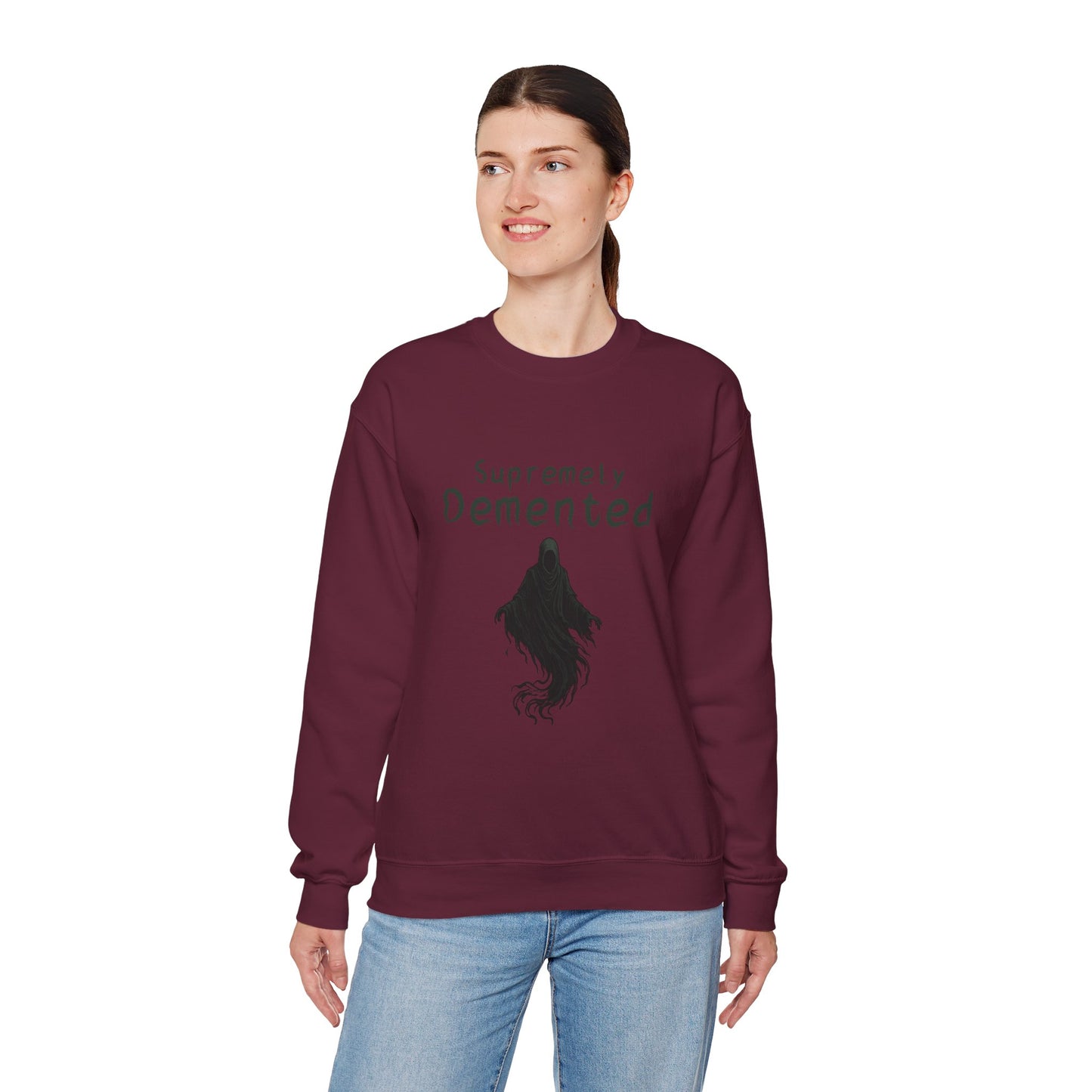 Supremely Demented Sweatshirt, Cozy Unisex Crewneck, Quirky Casual Wear | Harry Potter fans