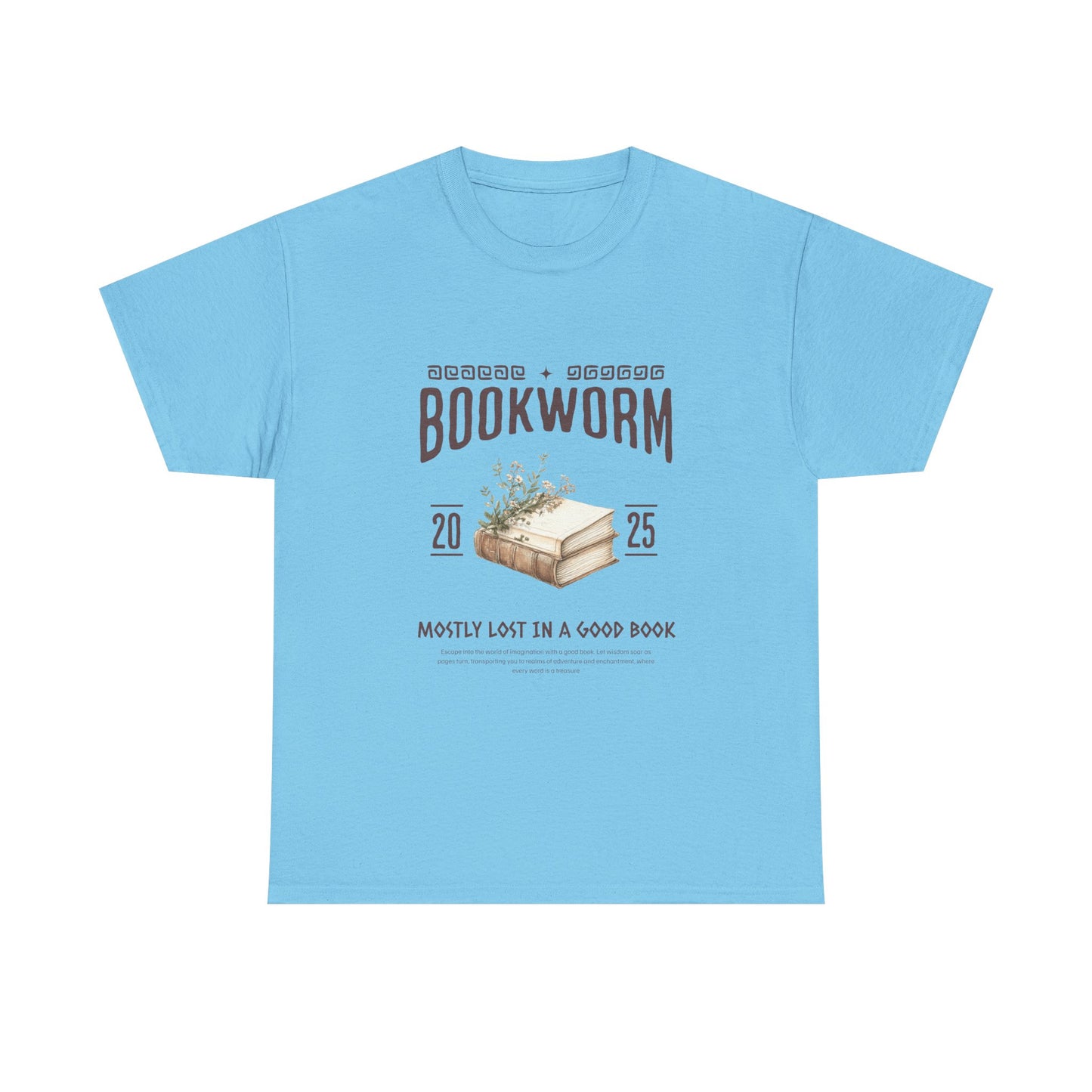 Bookworm Unisex Heavy Cotton Tee – Perfect for Literature Lovers