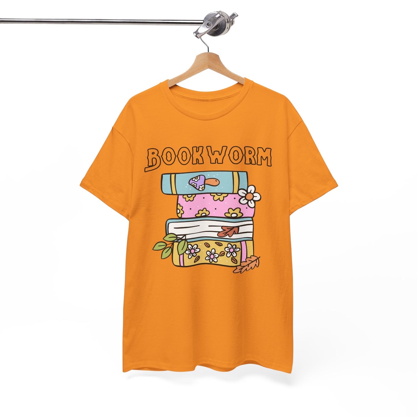 Bookworm bookstack Unisex Heavy Cotton Tee