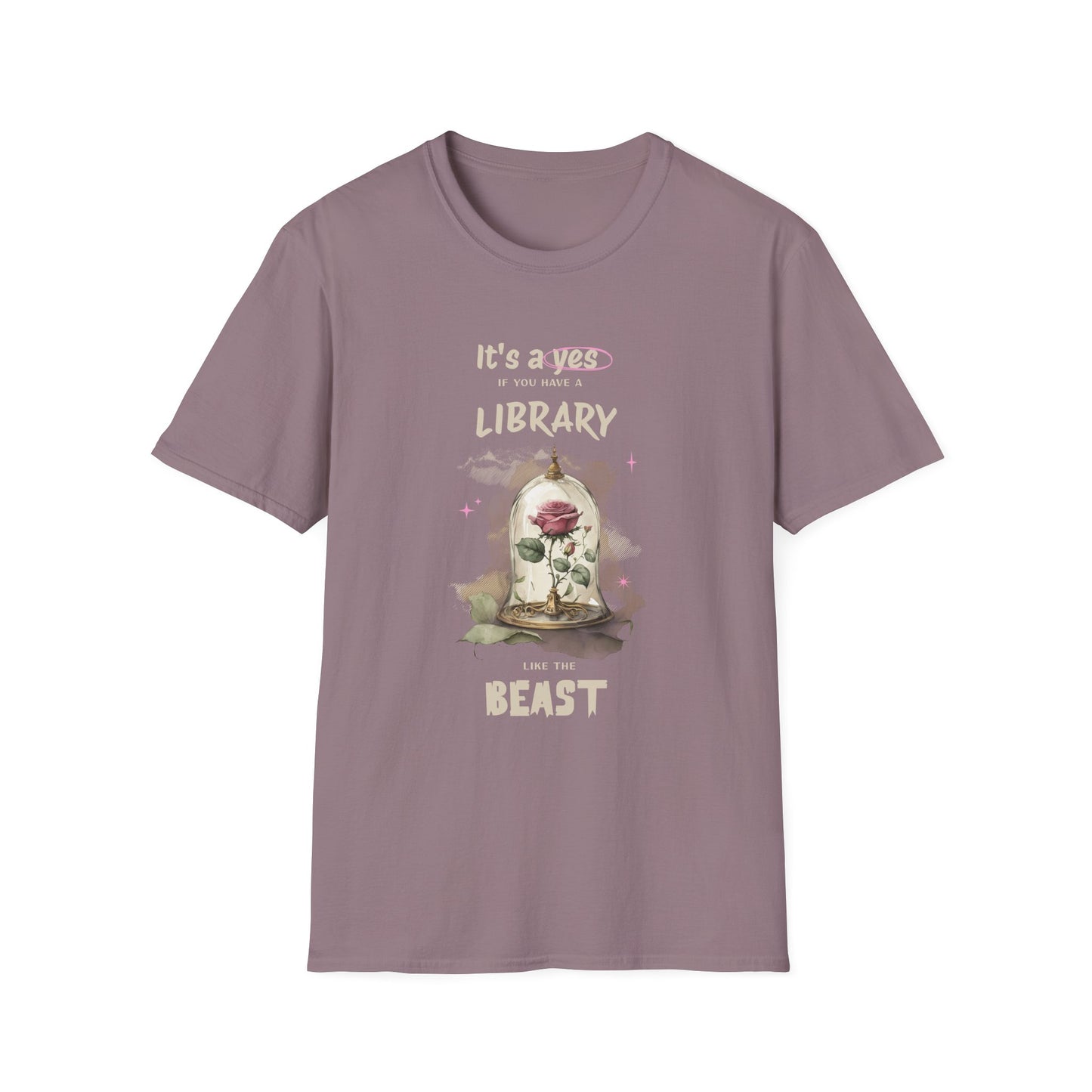 Library Beast Unisex Softstyle T-Shirt - Perfect for Book Lovers