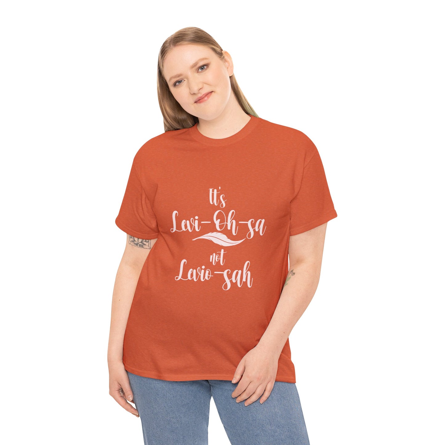 Unisex Heavy Cotton Tee - 'It's Lavi-Oh-sa Not Lario-sah'