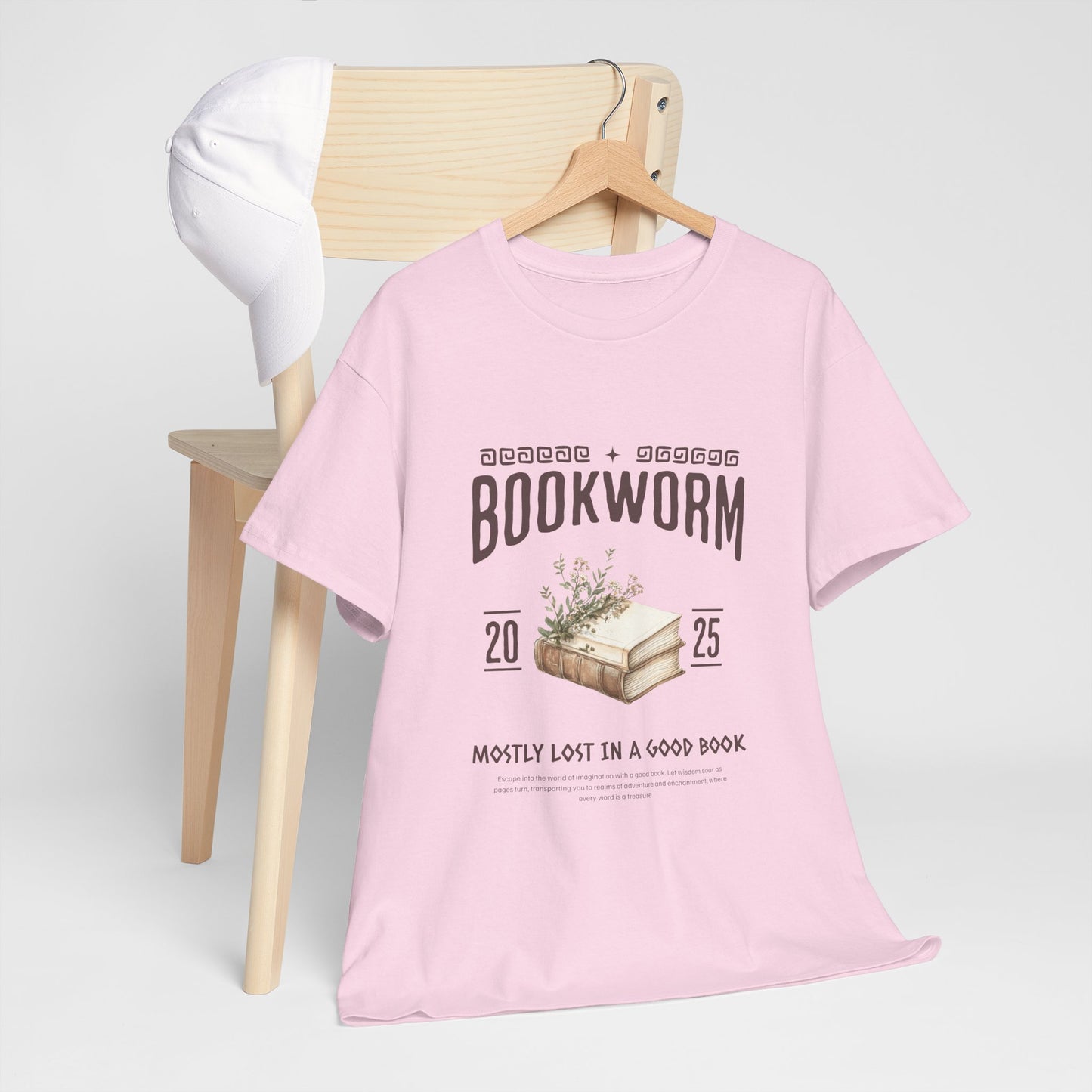 Bookworm Unisex Heavy Cotton Tee – Perfect for Literature Lovers