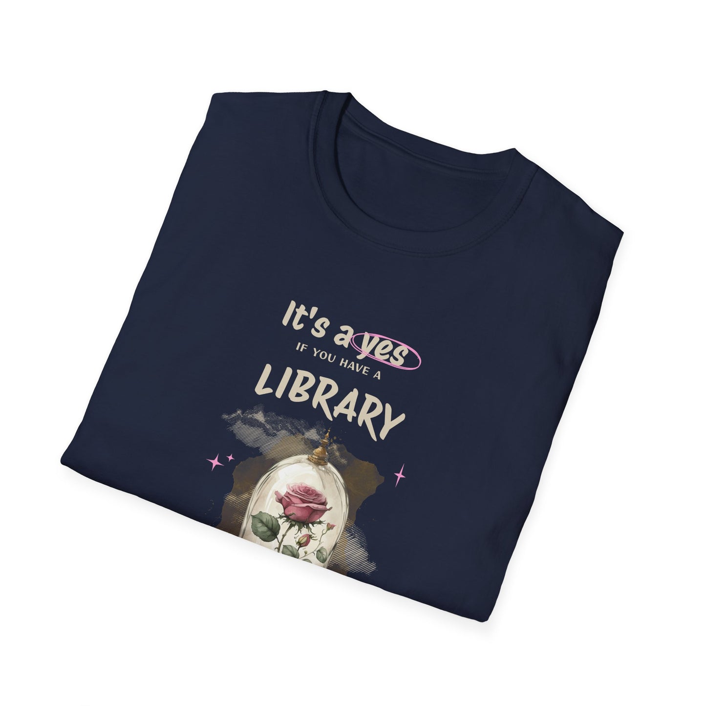 Library Beast Unisex Softstyle T-Shirt - Perfect for Book Lovers