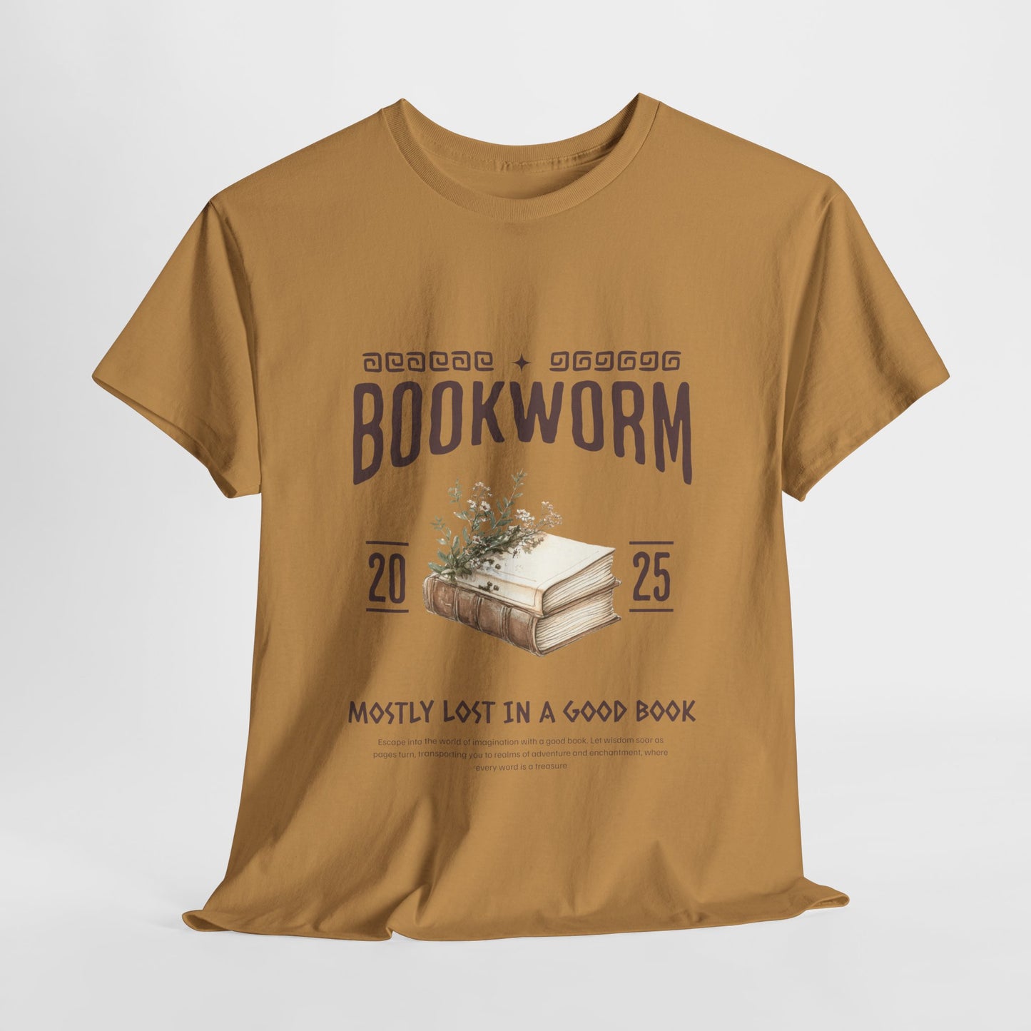 Bookworm Unisex Heavy Cotton Tee – Perfect for Literature Lovers