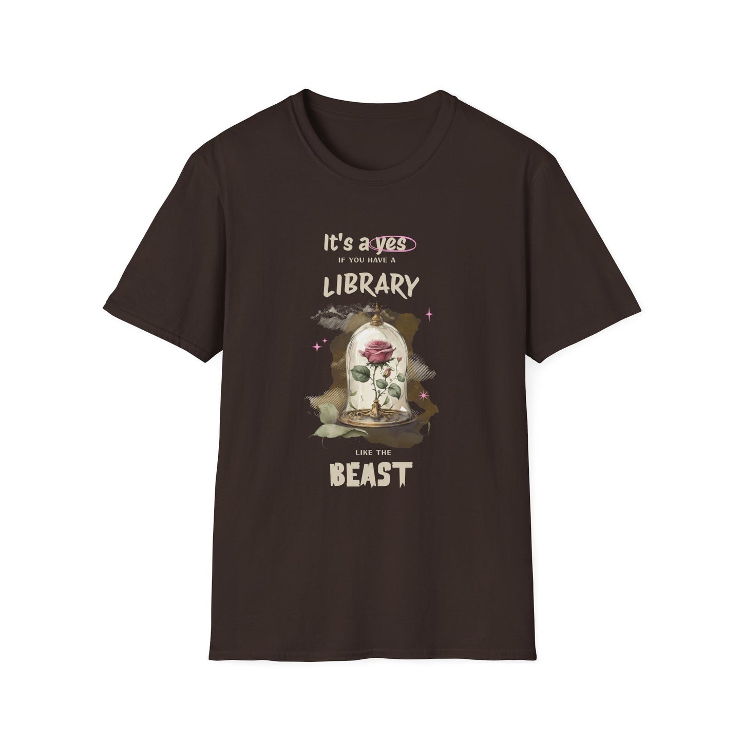 Library Beast Unisex Softstyle T-Shirt - Perfect for Book Lovers