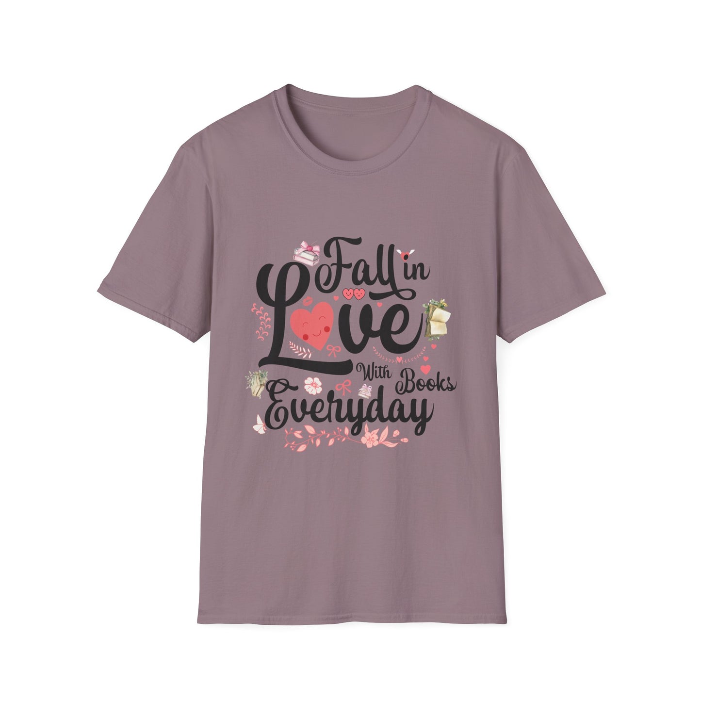 Fall in Love with Books Unisex Softstyle T-Shirt