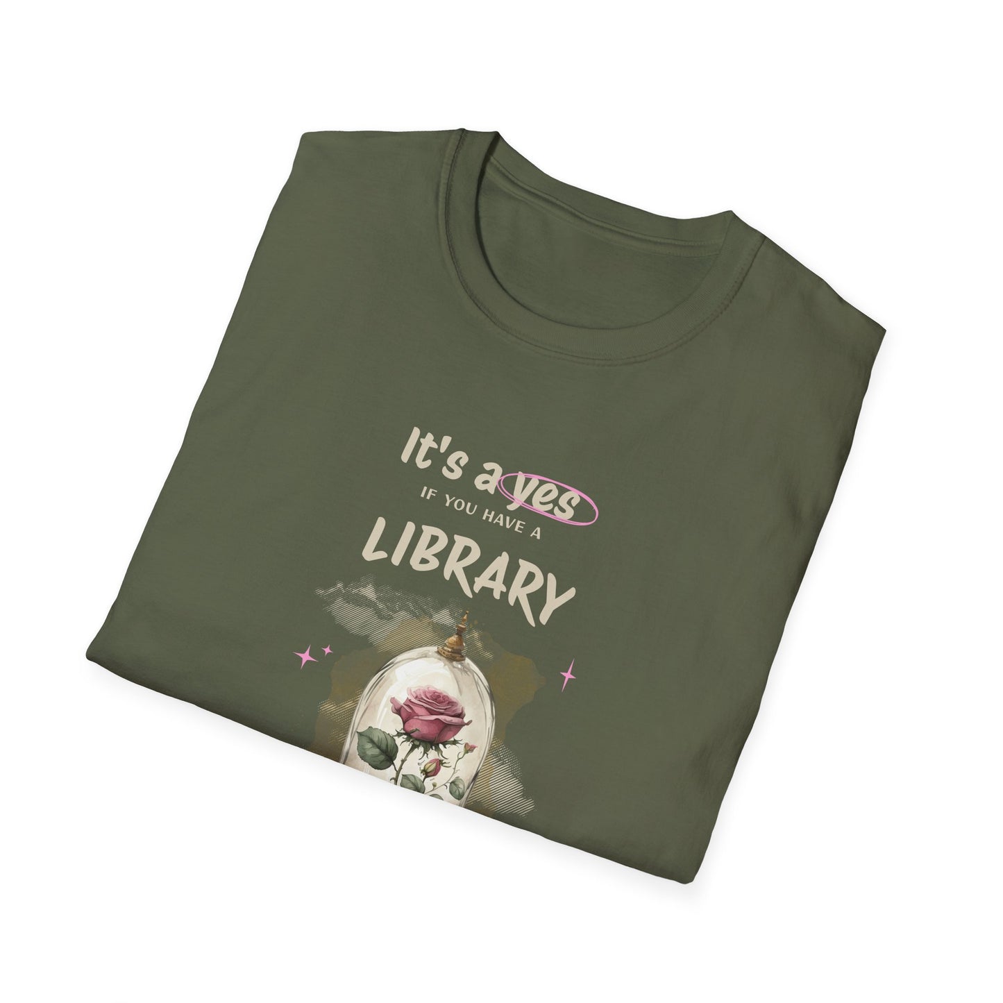 Library Beast Unisex Softstyle T-Shirt - Perfect for Book Lovers