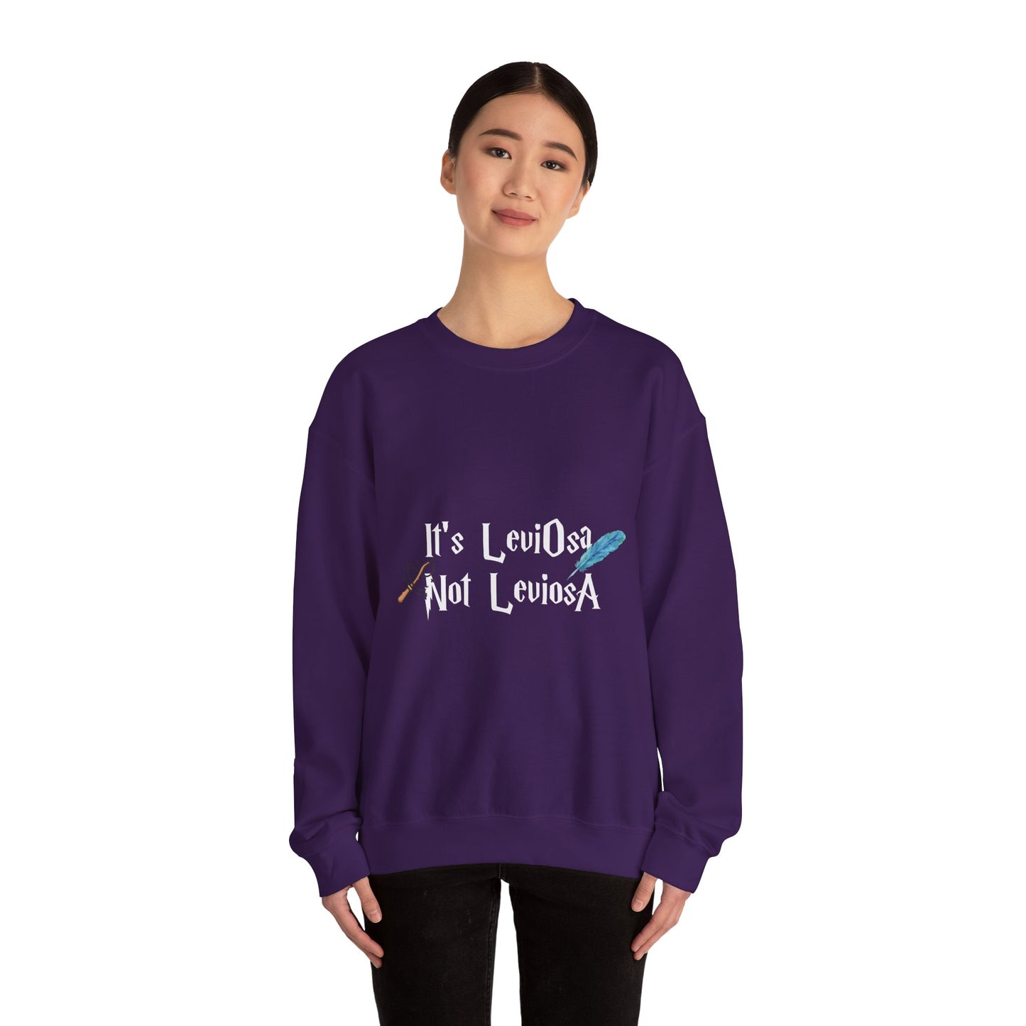 It's LeviOsa Not LeviOsA Crewneck Sweatshirt | Wizard Sweatshirt for Potter Fans