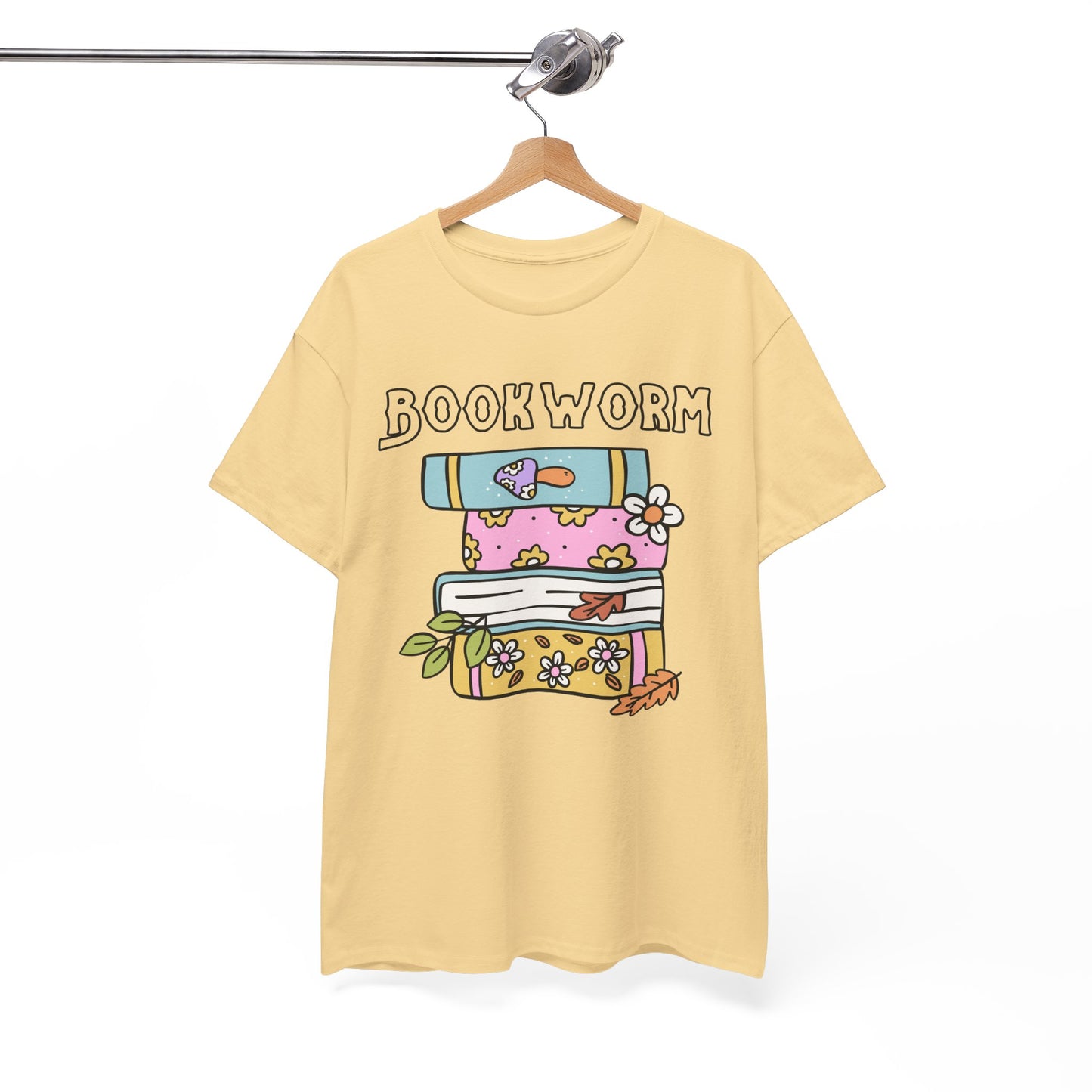 Bookworm bookstack Unisex Heavy Cotton Tee