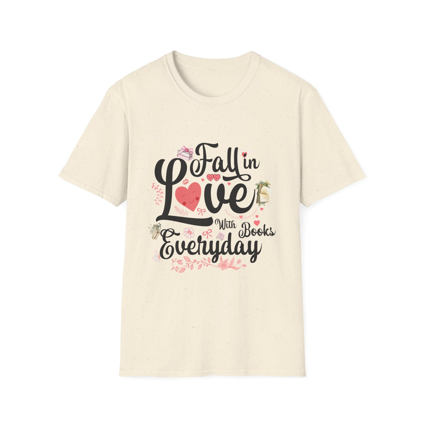 Fall in Love with Books Unisex Softstyle T-Shirt